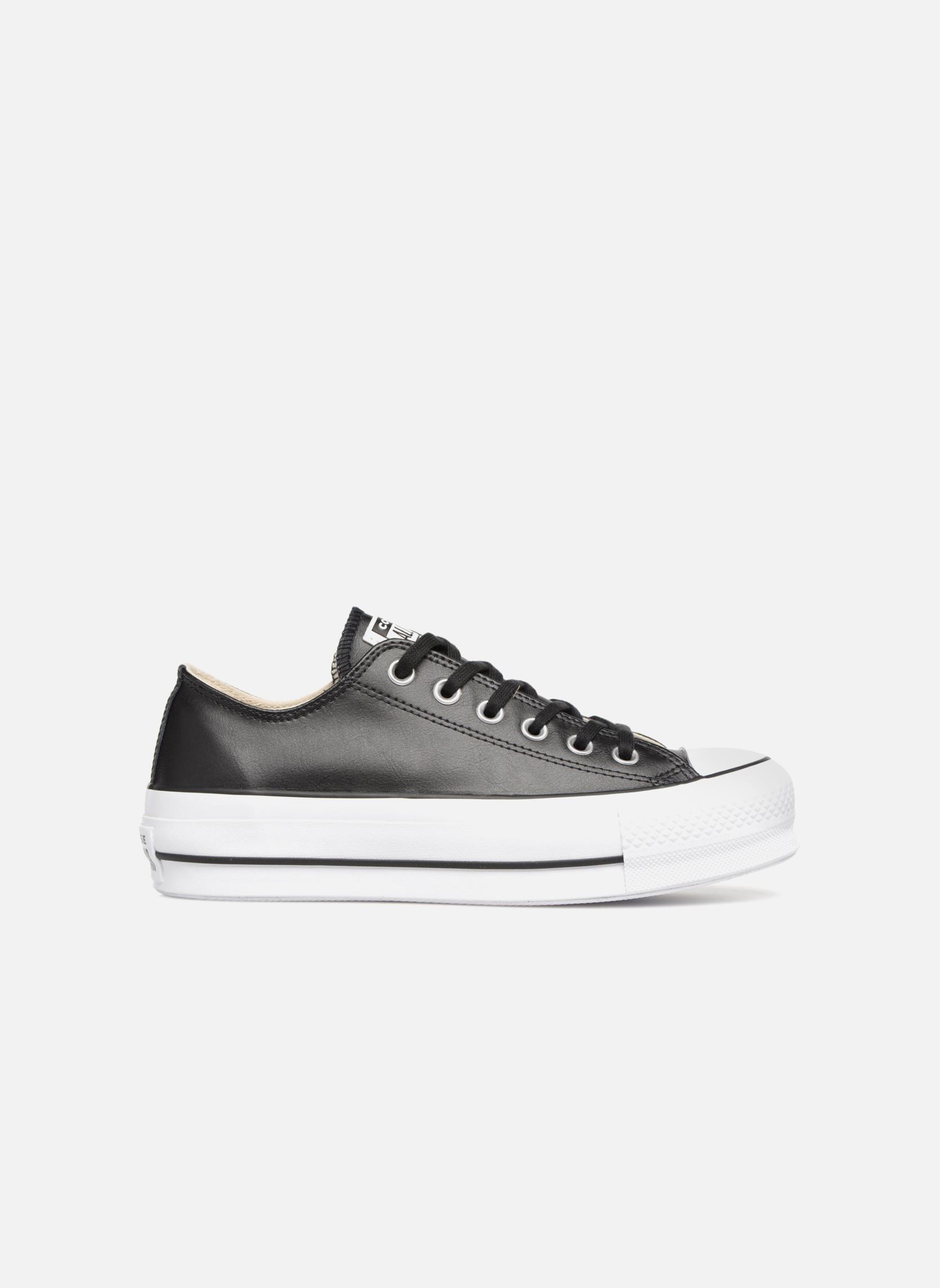Niedrige Sneaker Chuck Taylor Lift Clean Ox damen schwarz Converse Niedrige Sneaker Chuck Taylor Lift Clean Ox damen schwarz BLACKBLACKWHITE