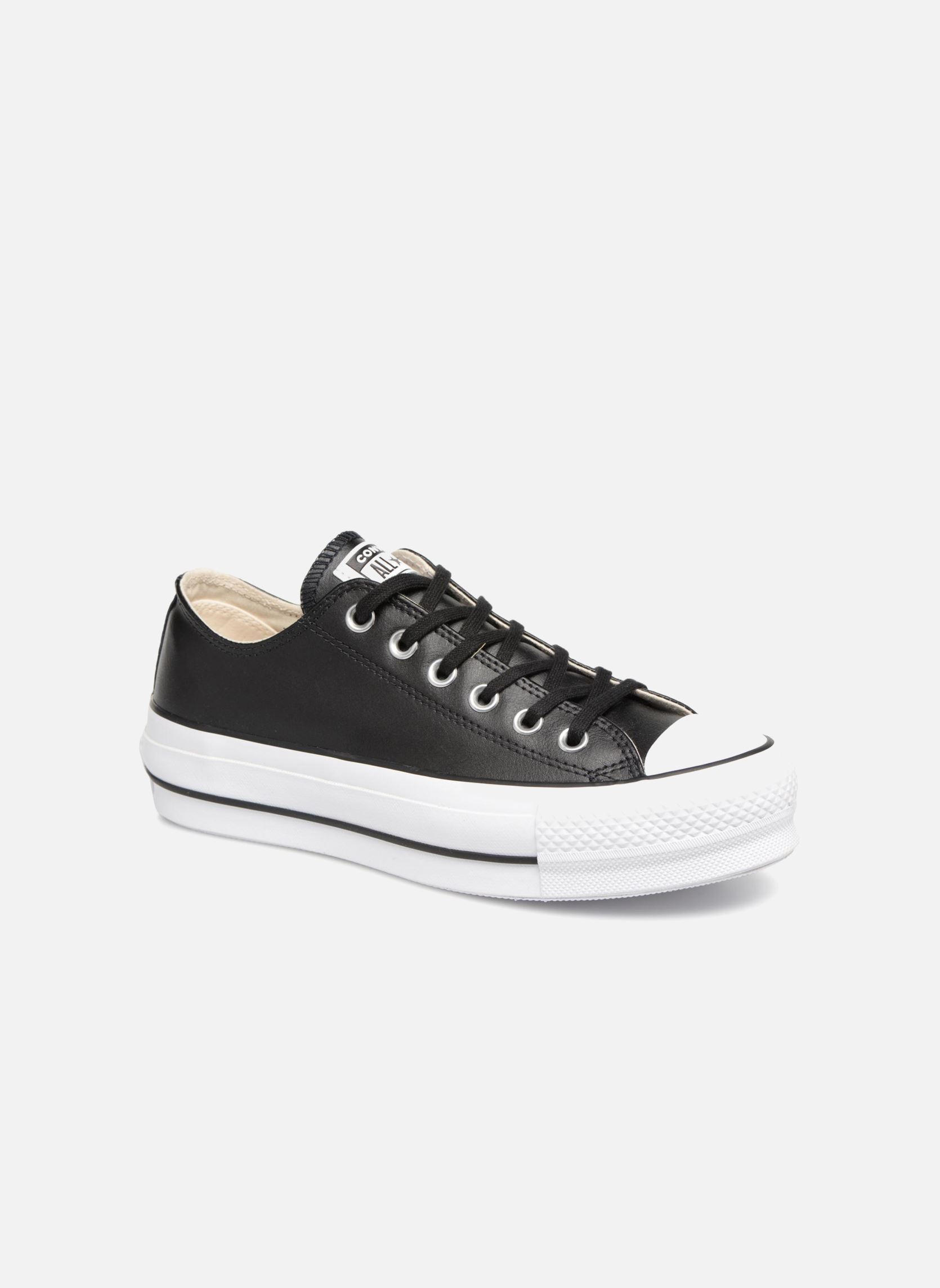 Niedrige Sneaker Chuck Taylor Lift Clean Ox damen schwarz Converse Niedrige Sneaker Chuck Taylor Lift Clean Ox damen schwarz BLACKBLACKWHITE