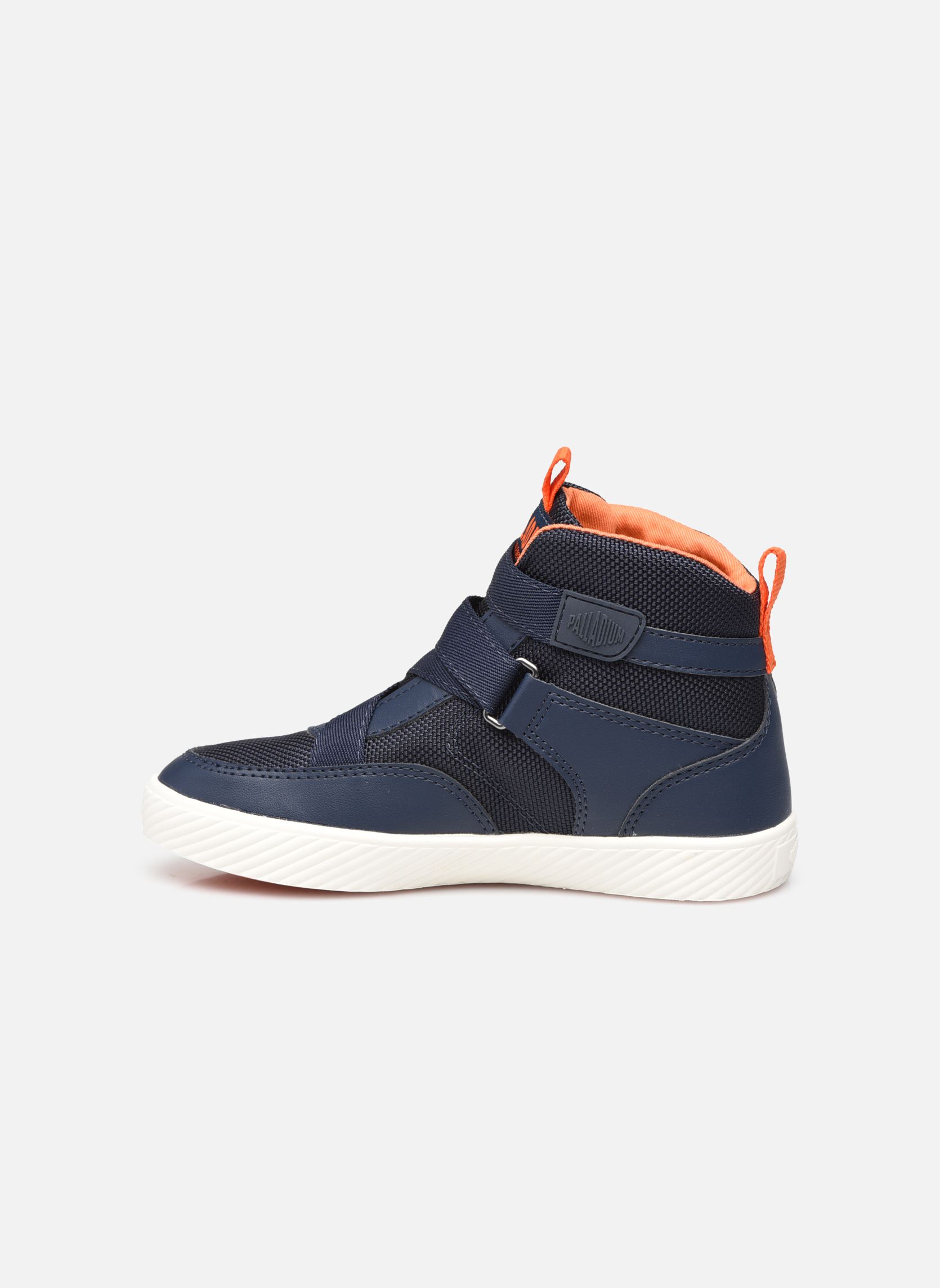 Baskets hautes PALLASTREET MID STRAP garçon bleu Palladium Baskets hautes PALLASTREET MID STRAP garçon bleu MOOD INDIGO/FIRECRACKER