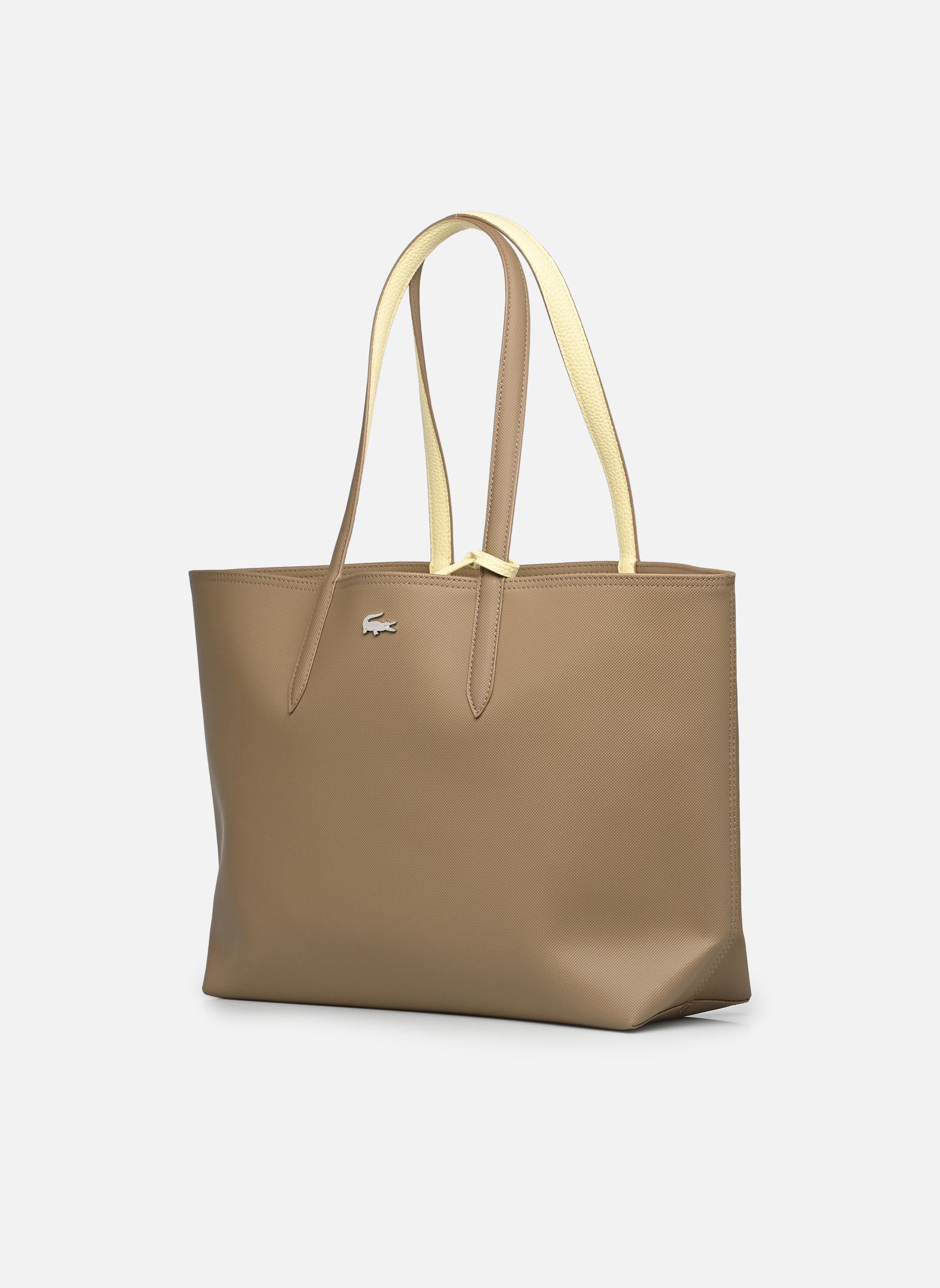 Cabas Anna Réversible Bicolore Shopping Bag femme jaune Lacoste Cabas Anna Réversible Bicolore Shopping Bag femme jaune COOKIE POUSSIN