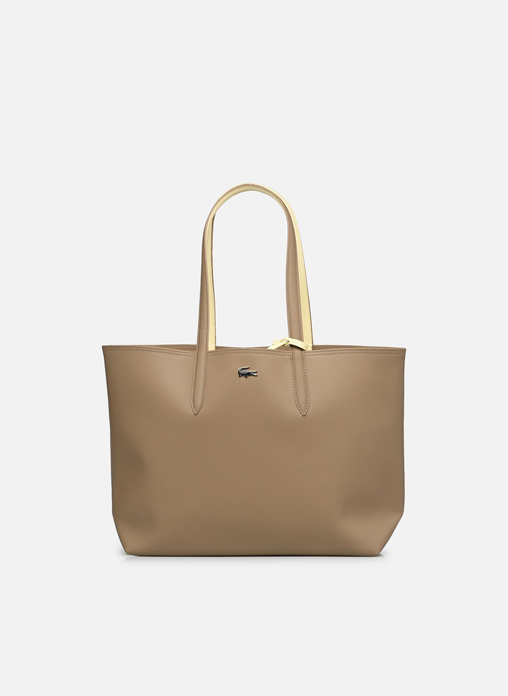 Cabas Anna Réversible Bicolore Shopping Bag femme jaune Lacoste Cabas Anna Réversible Bicolore Shopping Bag femme jaune COOKIE POUSSIN