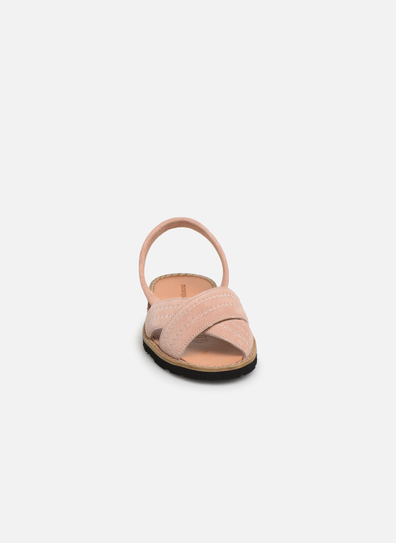 Sandalen Avarca Berlin meisjes roze Minorquines Sandalen Avarca Berlin meisjes roze VELOURS ROSE