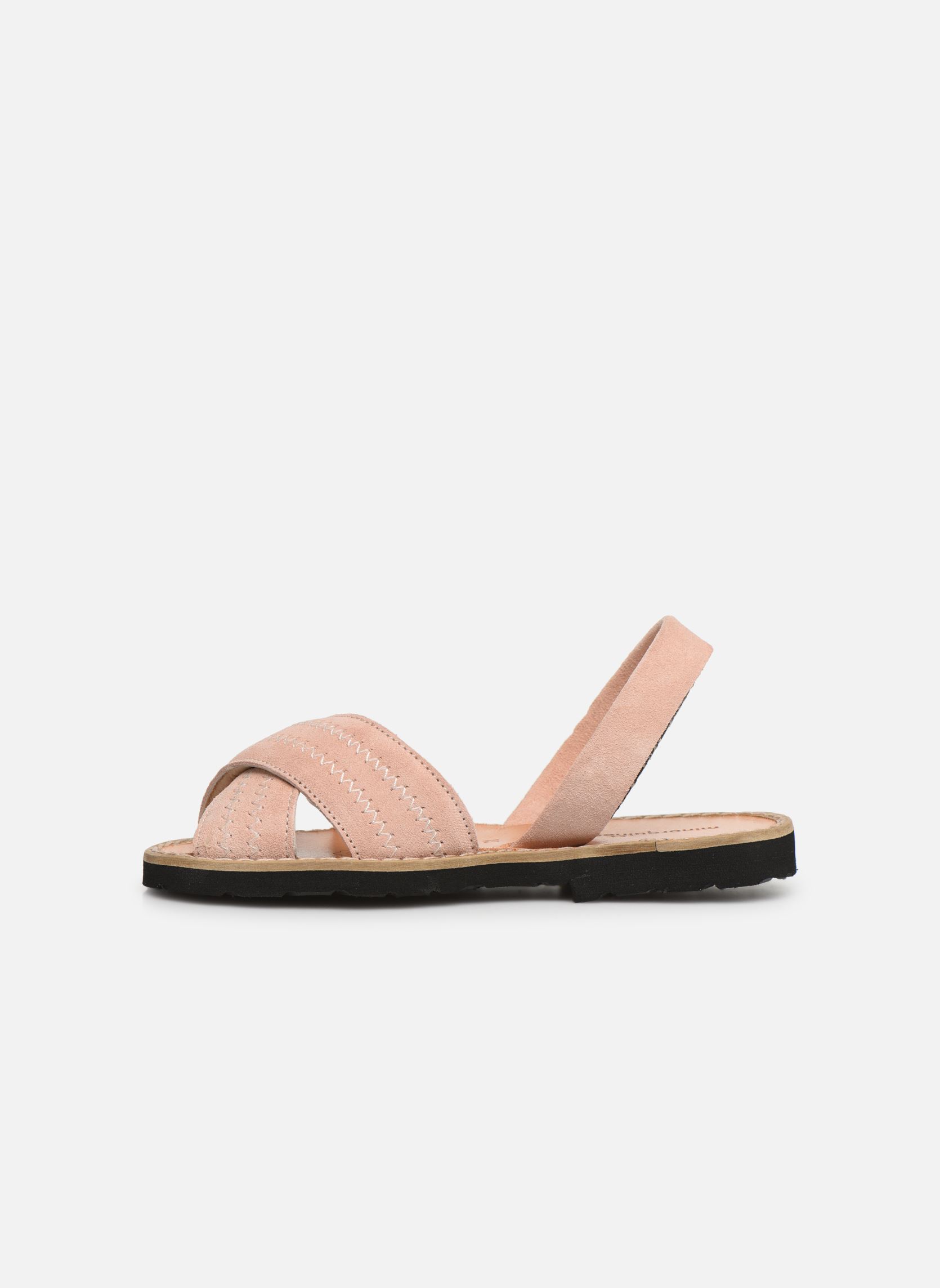 Sandalen Avarca Berlin meisjes roze Minorquines Sandalen Avarca Berlin meisjes roze VELOURS ROSE
