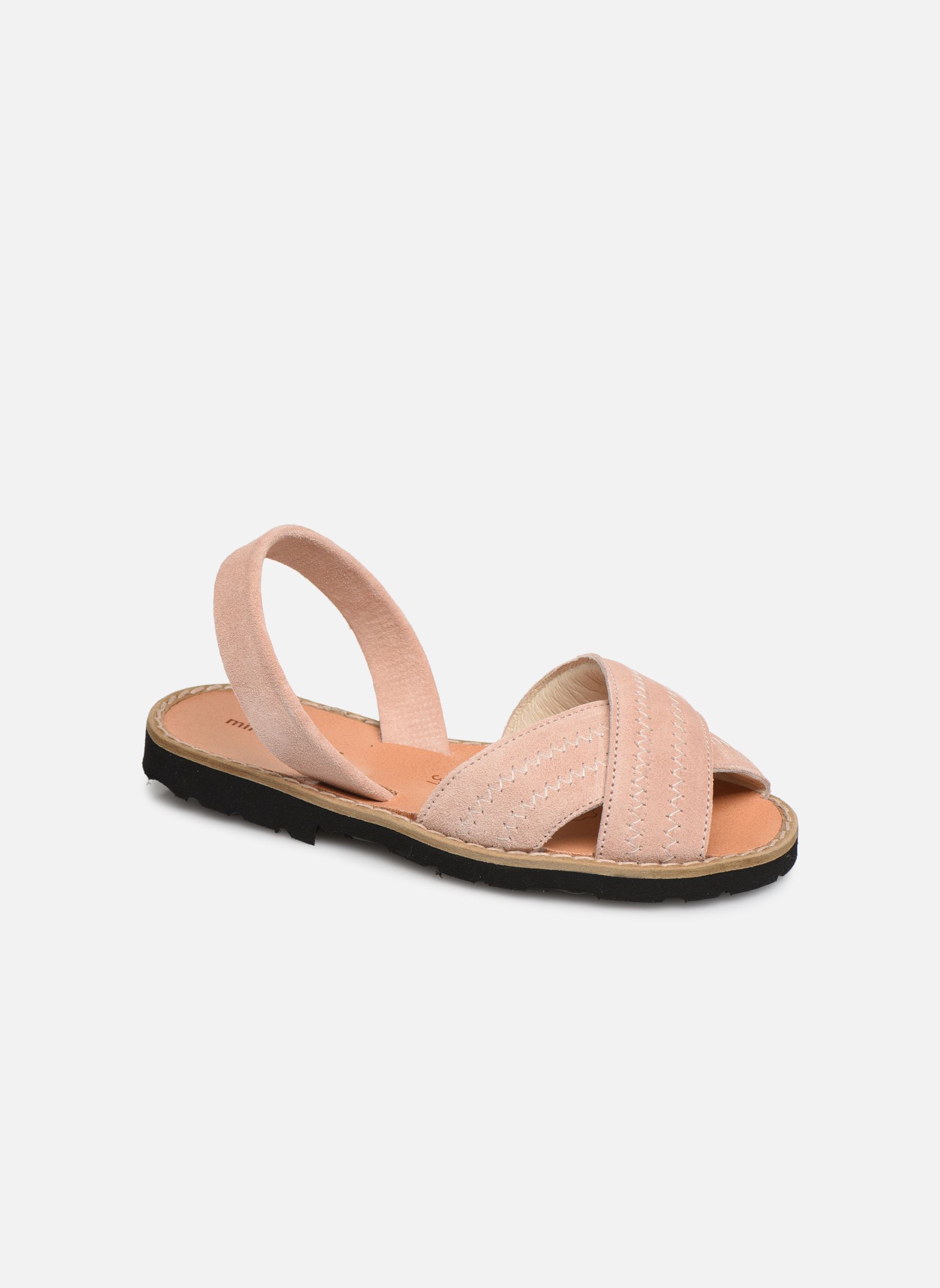 Sandalen Avarca Berlin meisjes roze Minorquines Sandalen Avarca Berlin meisjes roze VELOURS ROSE