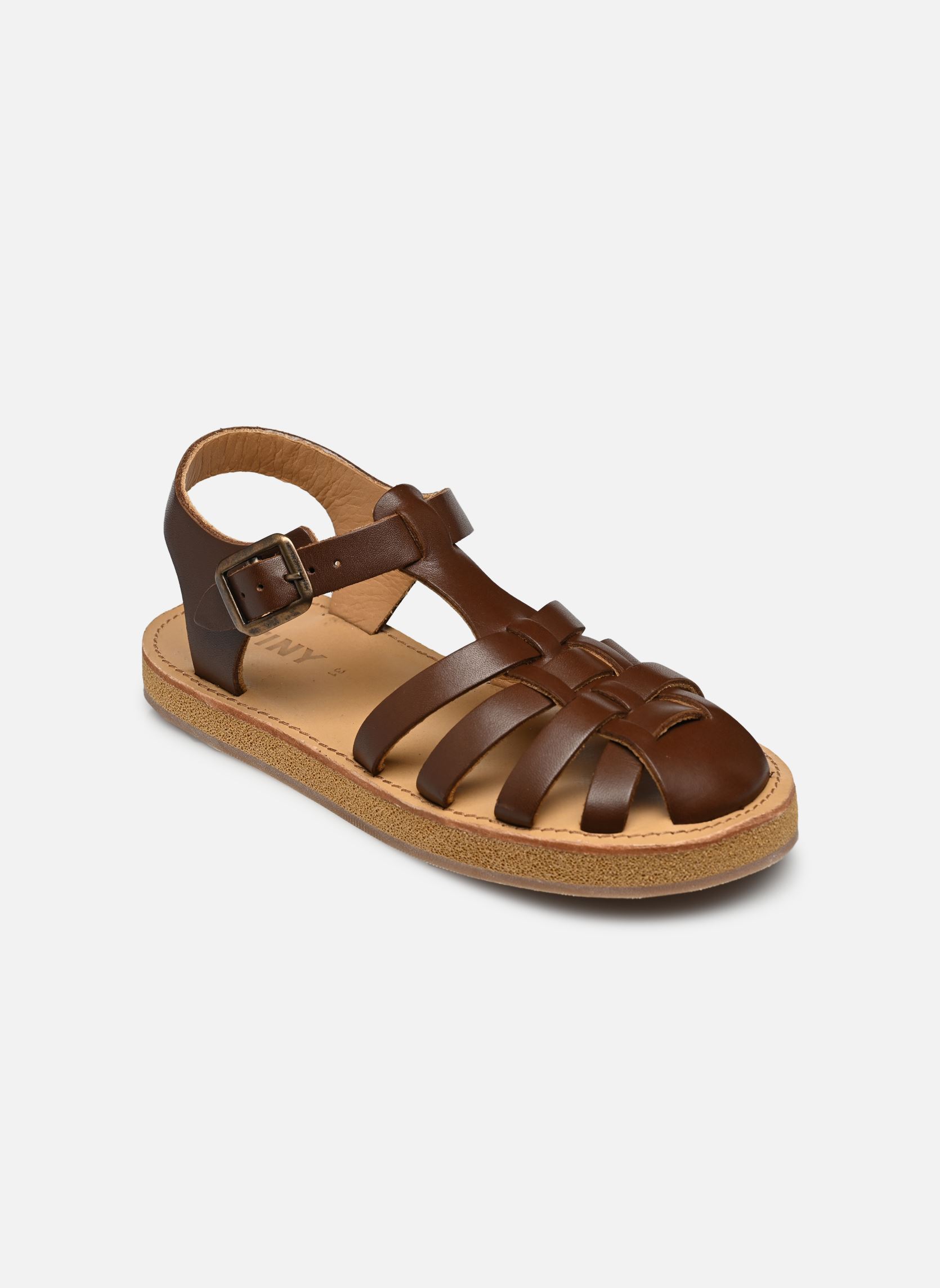 Sandales Braided sandals marron Tinycottons Sandales Braided sandals marron Chocolate