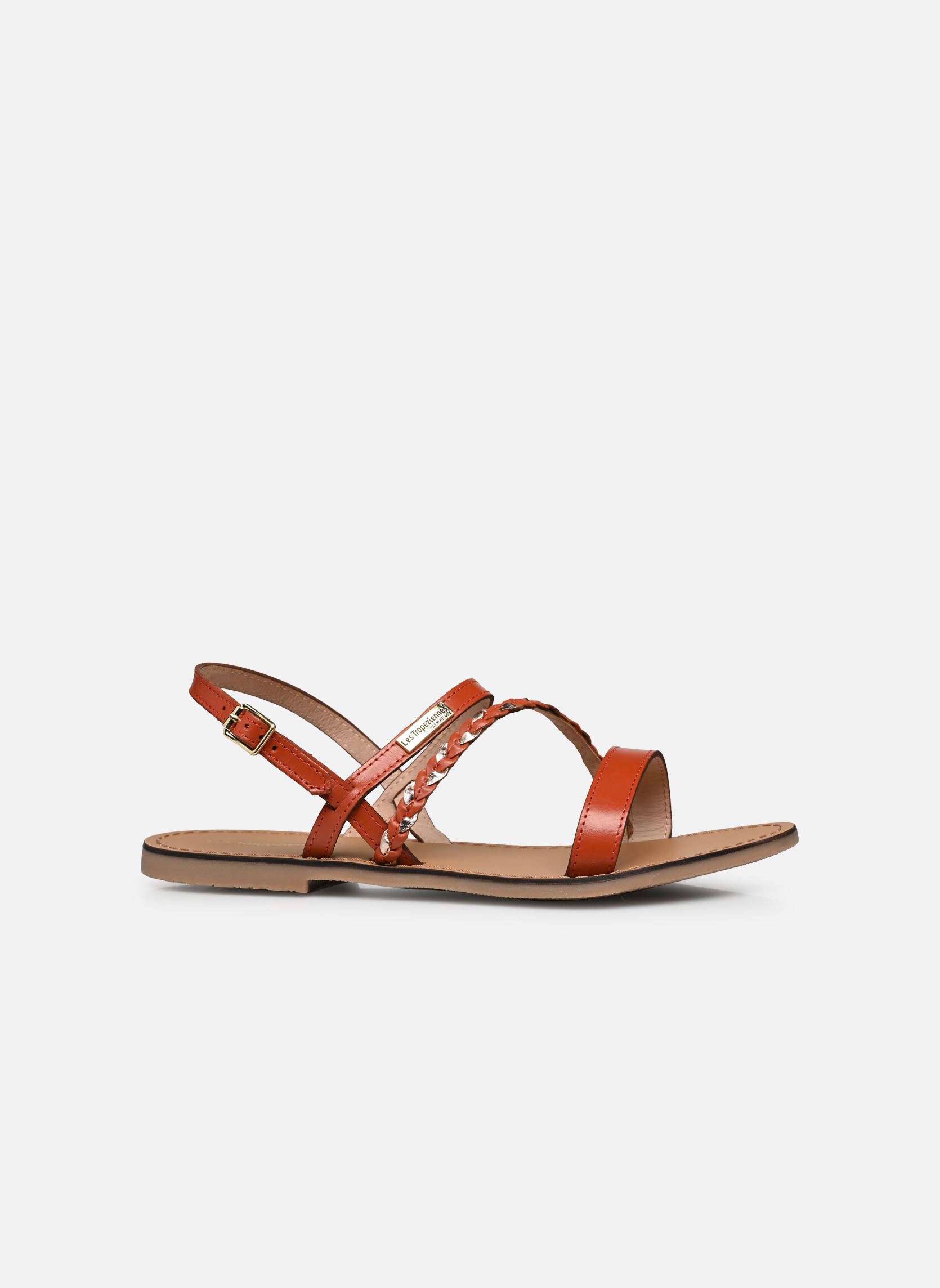 Sandales BATRESSE femme rouge Les Tropéziennes par M Belarbi Sandales BATRESSE femme rouge BRIQUE/OR