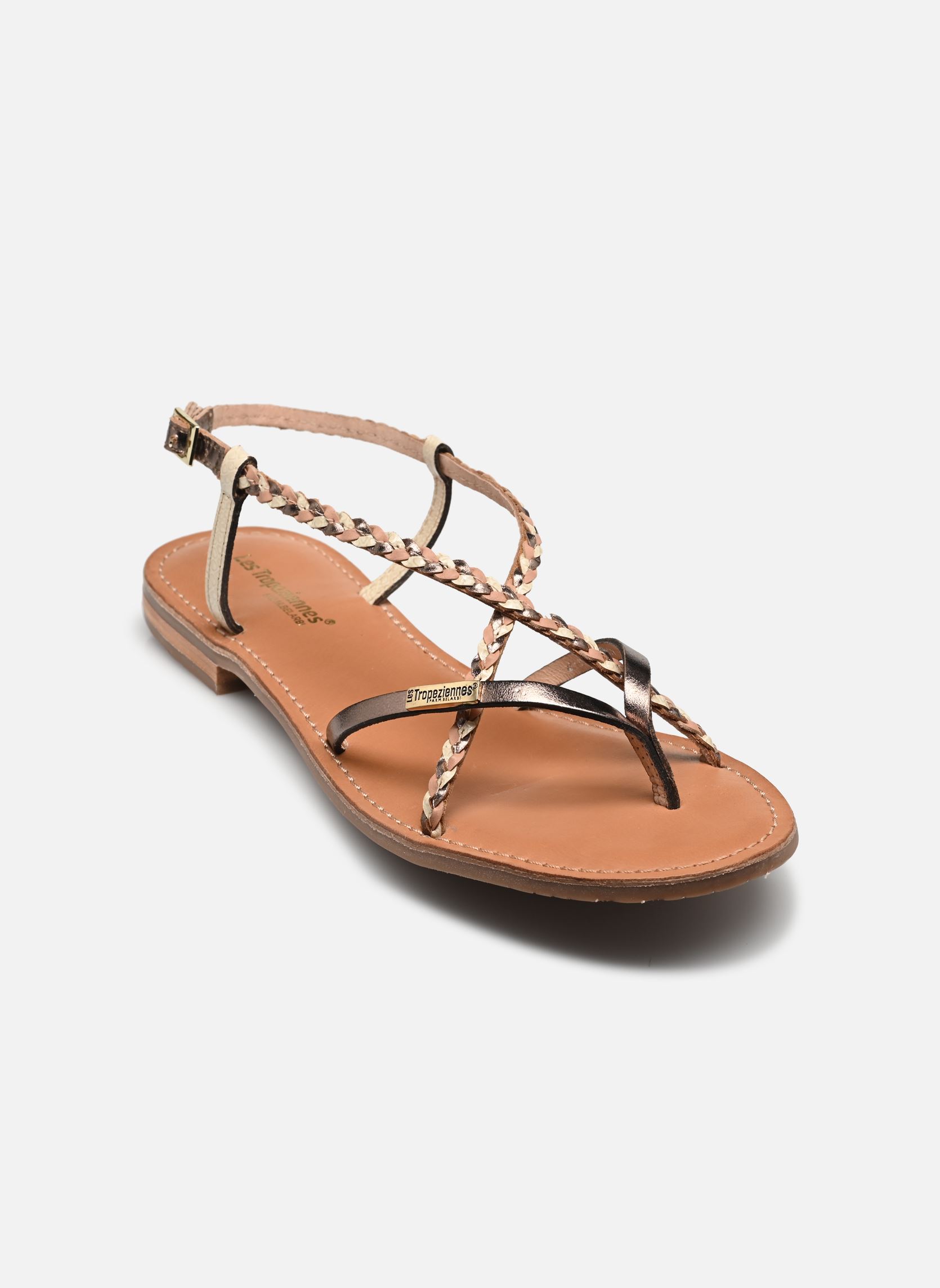 Sandales MONATRES femme or et bronze Les Tropéziennes par M Belarbi Sandales MONATRES femme or et bronze Beige Bronze
