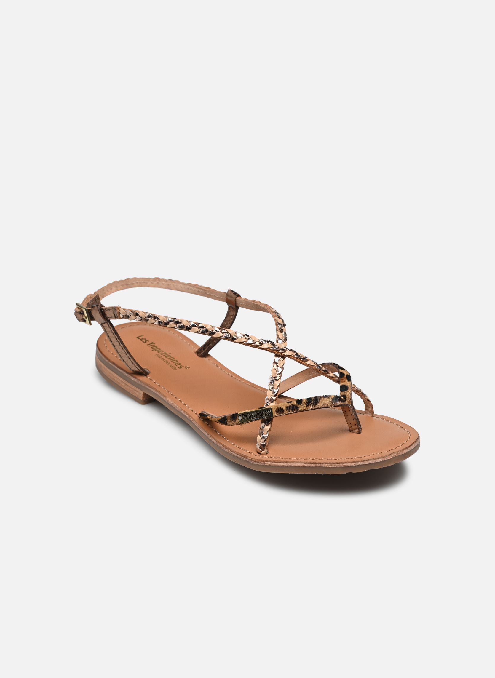 Sandalen MONATRES dames beige Les Tropéziennes par M Belarbi Sandalen MONATRES dames beige LEOPARD MULTI