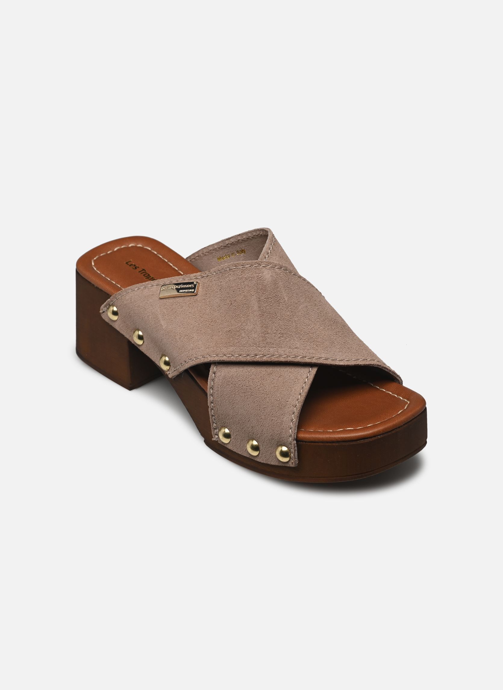 Mules PIPA femme beige Les Tropéziennes par M Belarbi Mules PIPA femme beige TAUPE