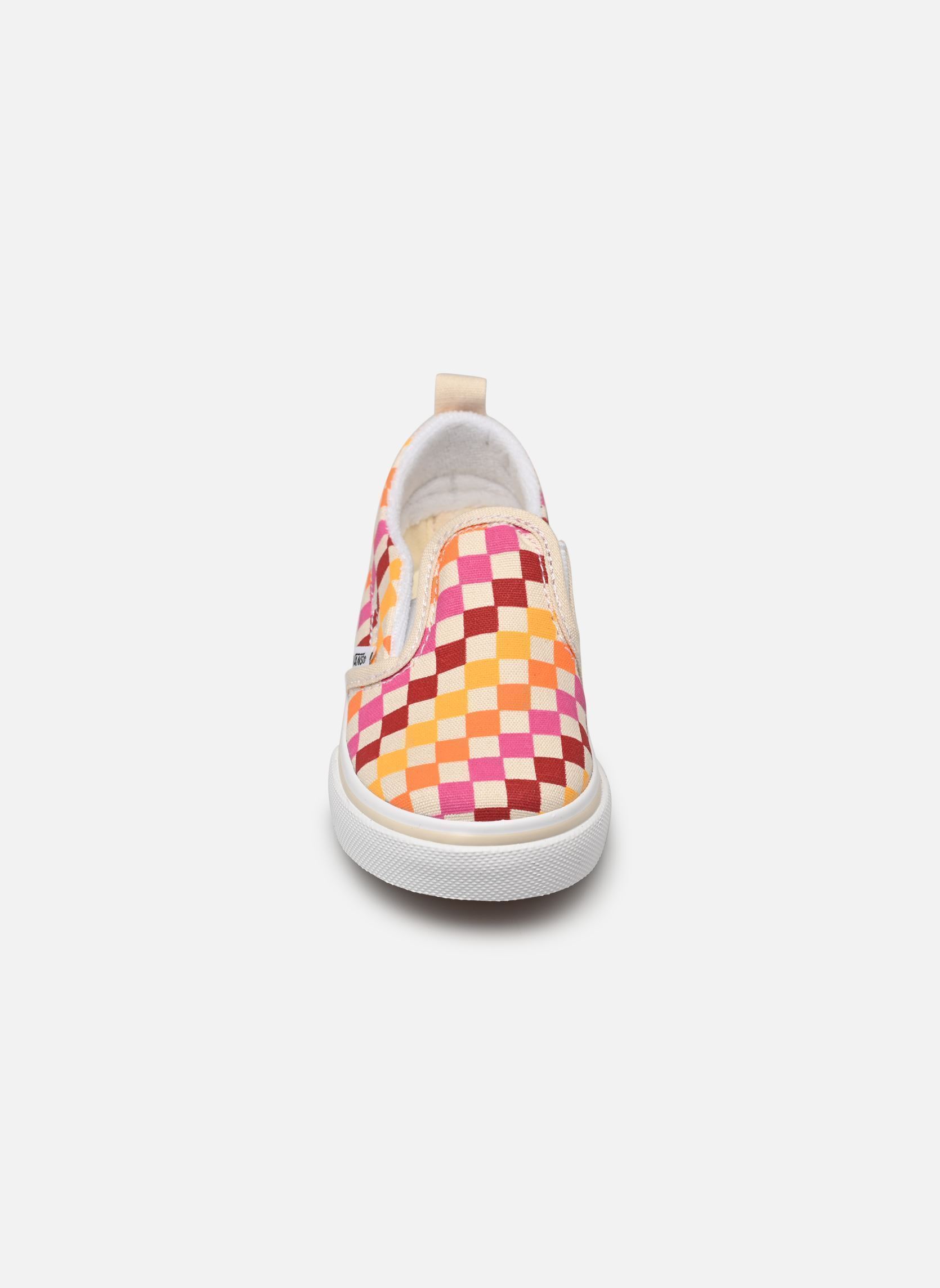 Sneaker Slip-On V mehrfarbig Vans Sneaker Slip-On V mehrfarbig RETRO RAINBOW CHECKERBOARD