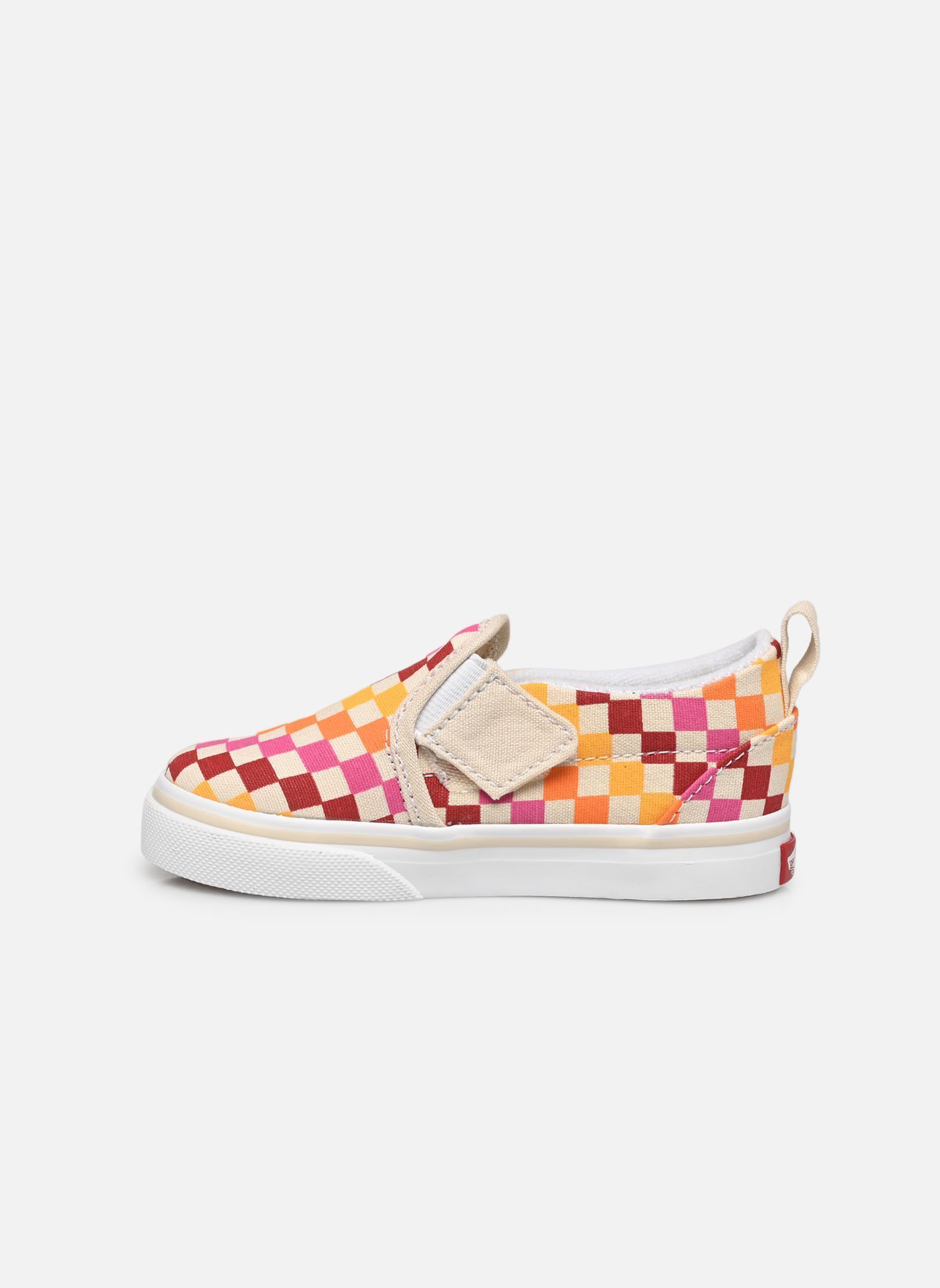 Sneaker Slip-On V mehrfarbig Vans Sneaker Slip-On V mehrfarbig RETRO RAINBOW CHECKERBOARD