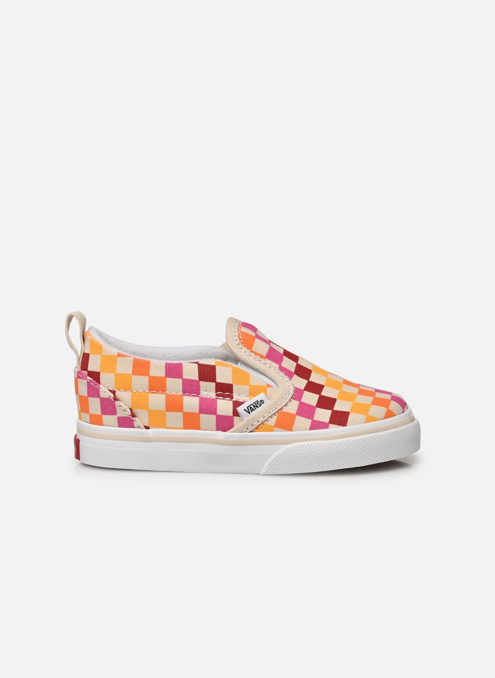 Sneaker Slip-On V mehrfarbig Vans Sneaker Slip-On V mehrfarbig RETRO RAINBOW CHECKERBOARD