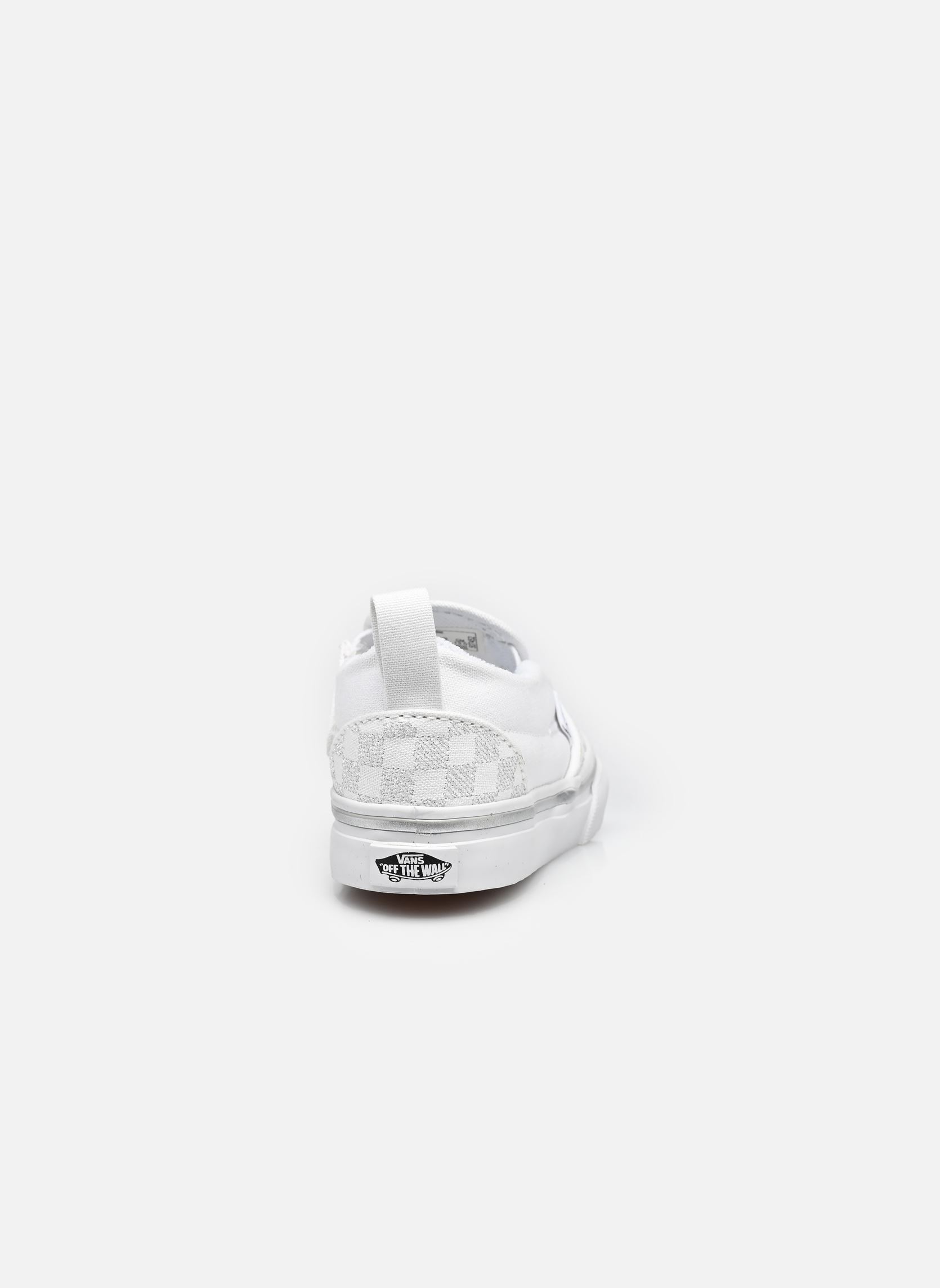 Baskets Slip-On V garçon blanc Vans Baskets Slip-On V garçon blanc METALLIC CHECKRBRD SILVER/TRUE