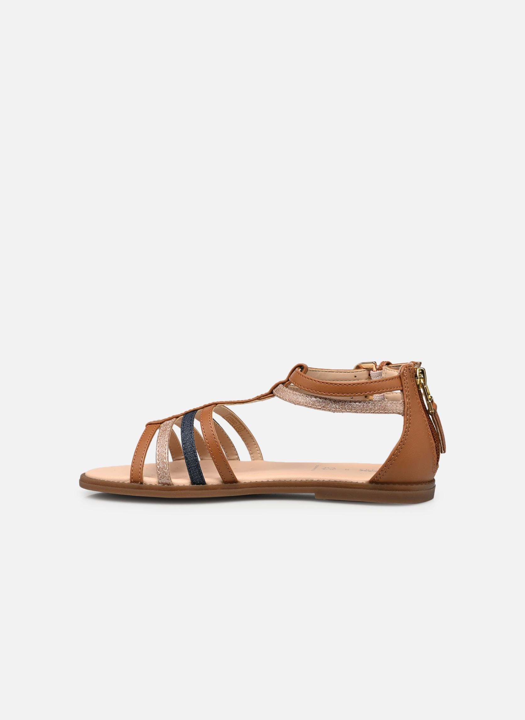 Sandales J Sandal Karly Girl J7235D fille marron Geox Sandales J Sandal Karly Girl J7235D fille marron Cognac/Avio