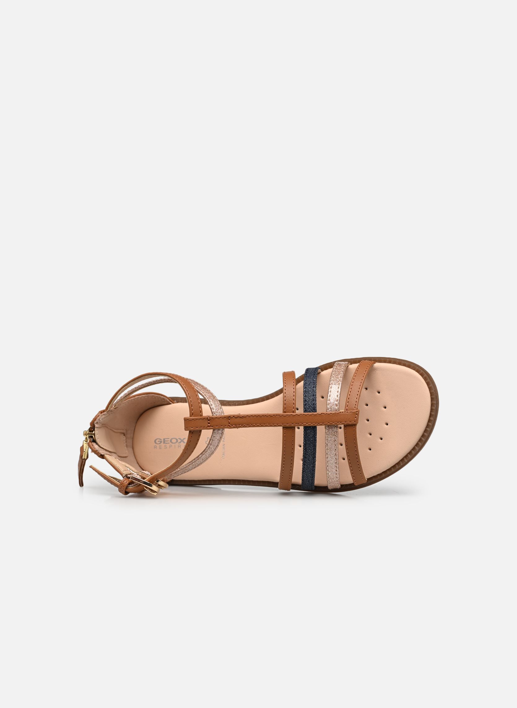 Sandales J Sandal Karly Girl J7235D fille marron Geox Sandales J Sandal Karly Girl J7235D fille marron Cognac/Avio