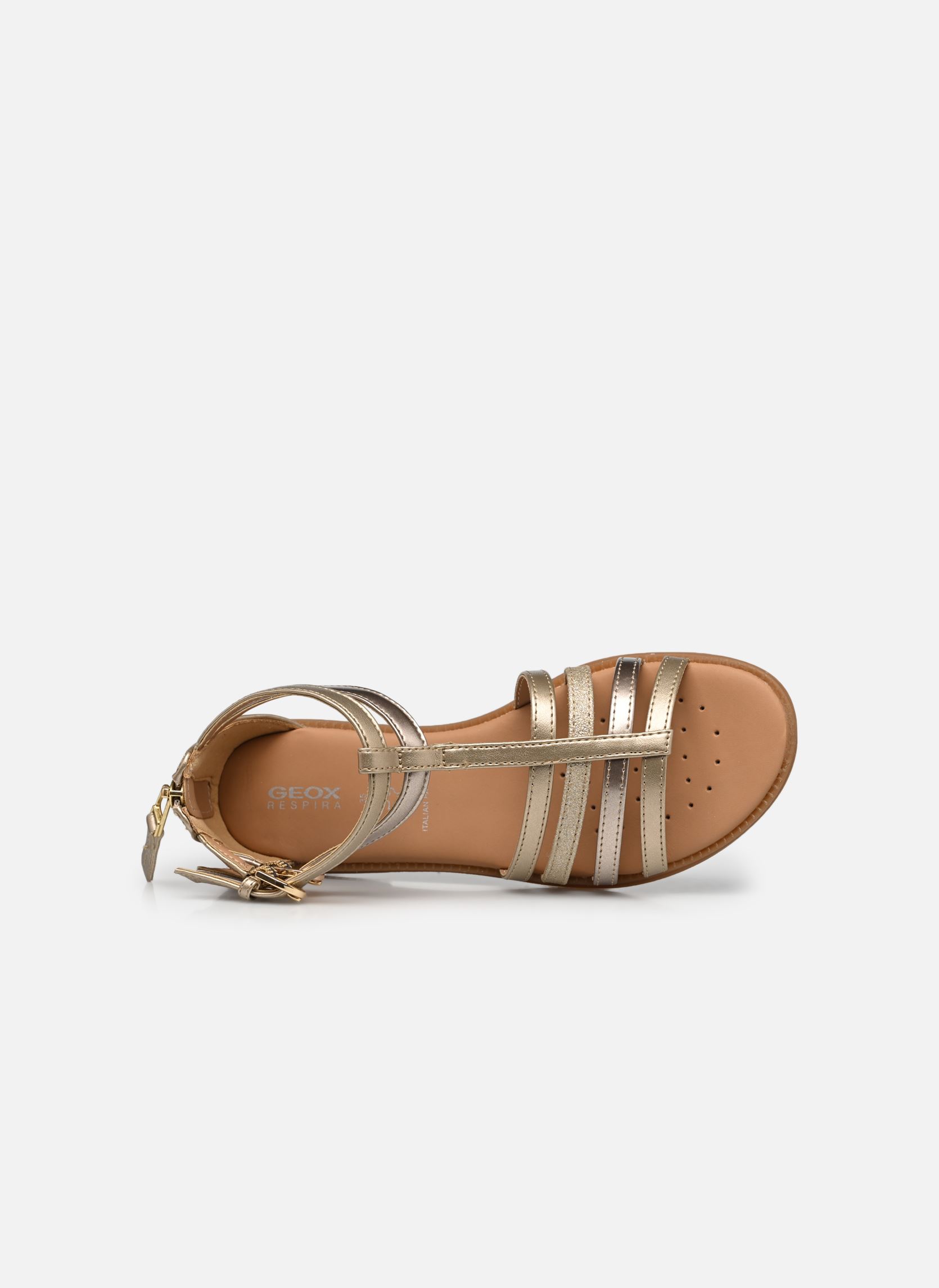 Sandali J Sandal Karly Girl J7235D bambina oro e bronzo Geox Sandali J Sandal Karly Girl J7235D bambina oro e bronzo Platine