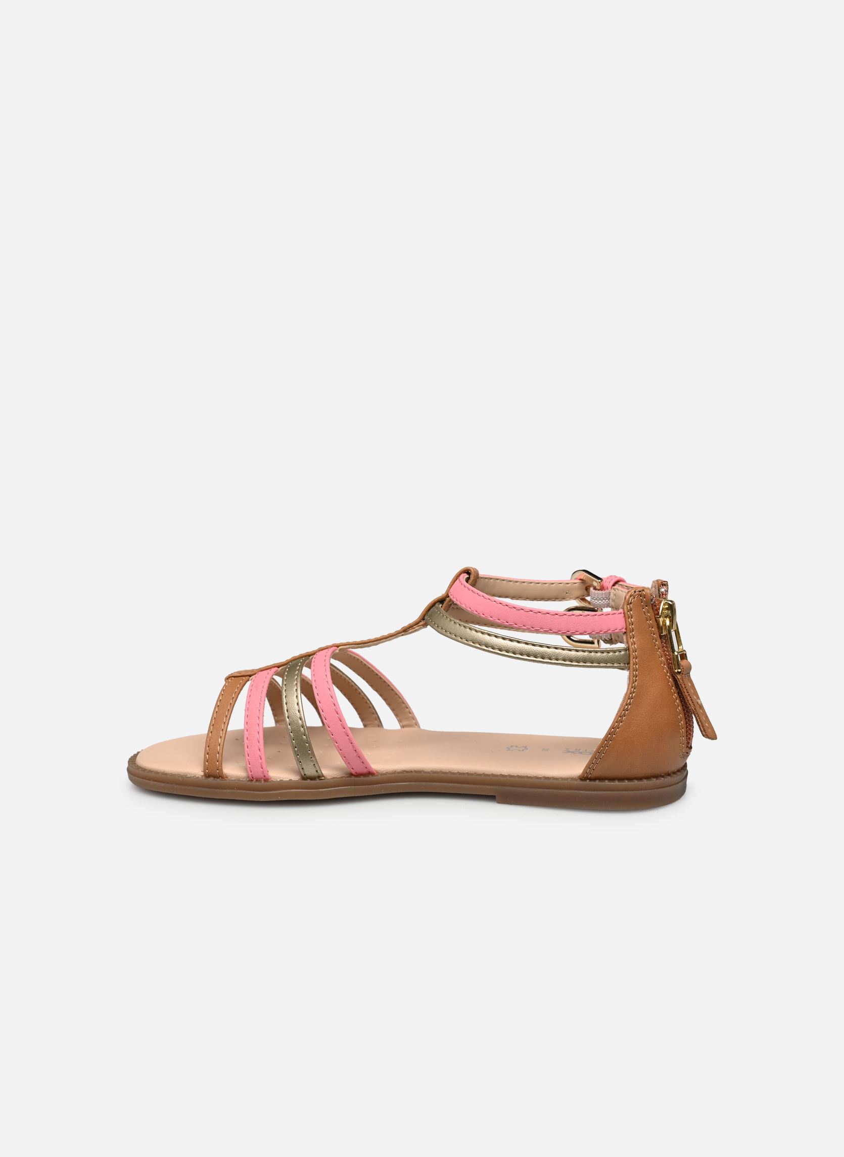 Sandalen J Sandal Karly Girl J7235D mädchen braun Geox Sandalen J Sandal Karly Girl J7235D mädchen braun Biscuit/Lt Coral
