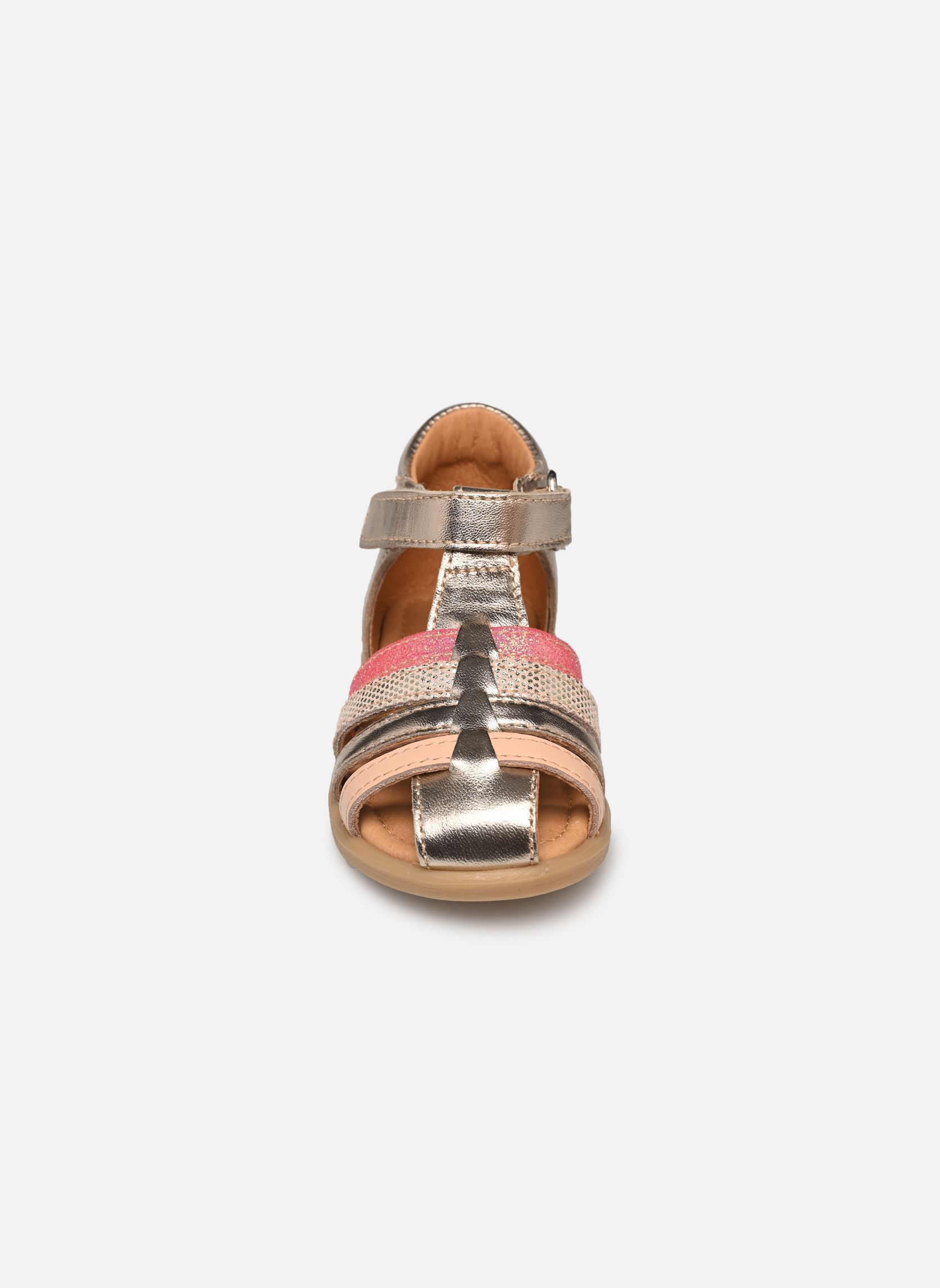 Sandales Teriyaki fille or et bronze Babybotte Sandales Teriyaki fille or et bronze PLATINE 2