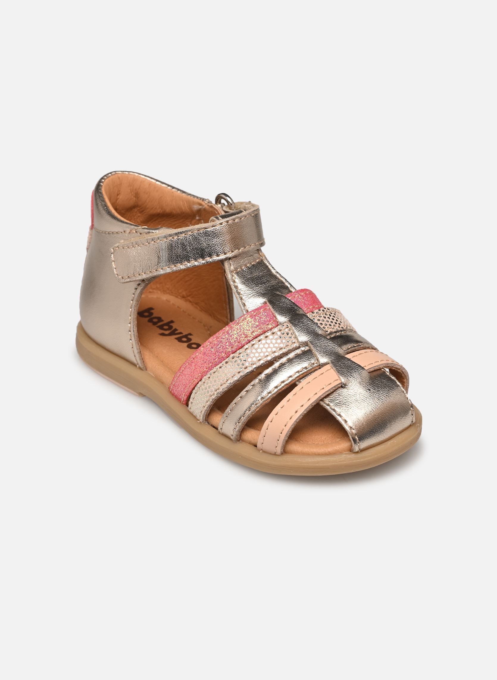 Sandales Teriyaki fille or et bronze Babybotte Sandales Teriyaki fille or et bronze PLATINE 2