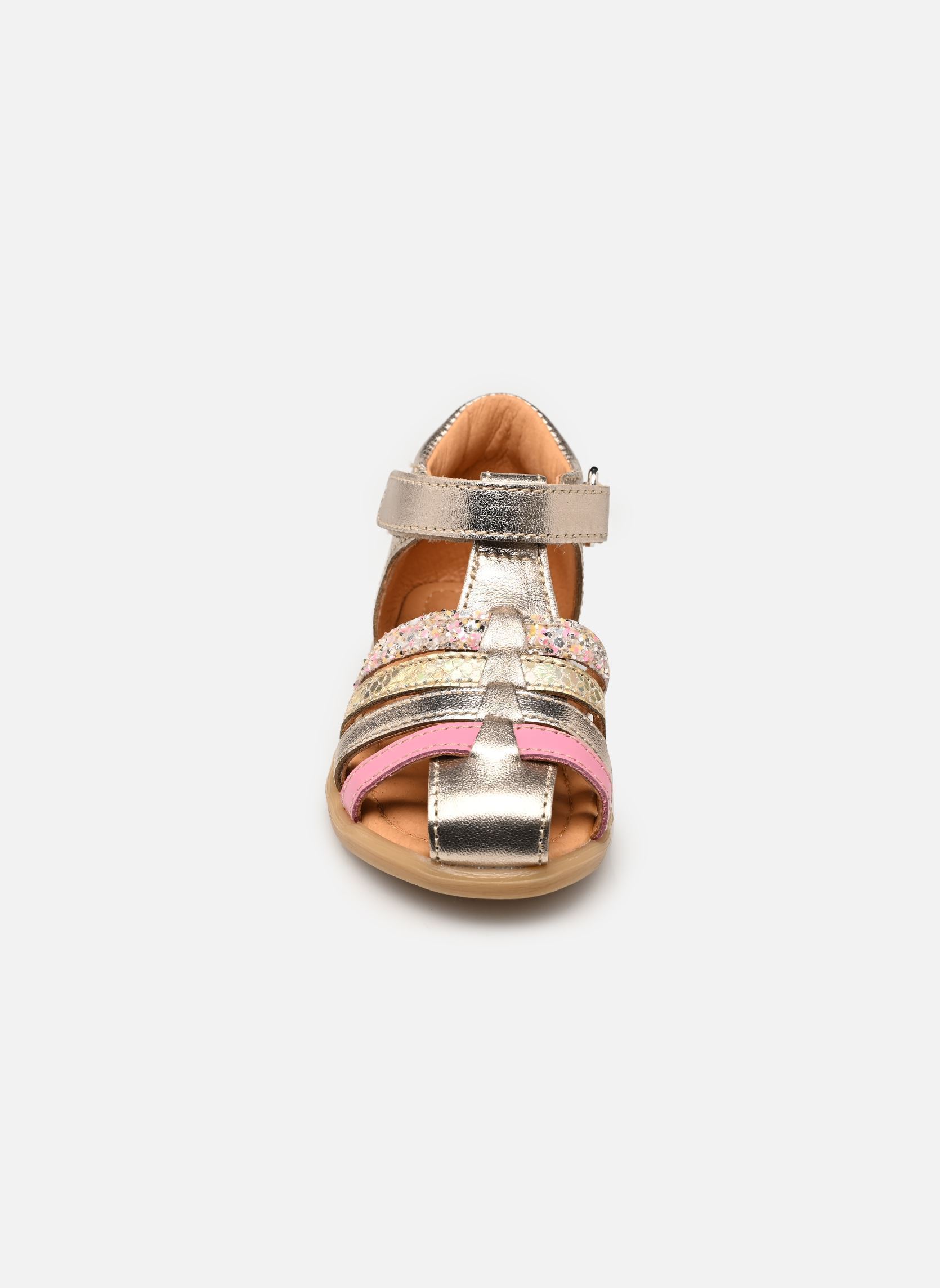 Sandalen Teriyaki meisjes zilver Babybotte Sandalen Teriyaki meisjes zilver PLATINE 1