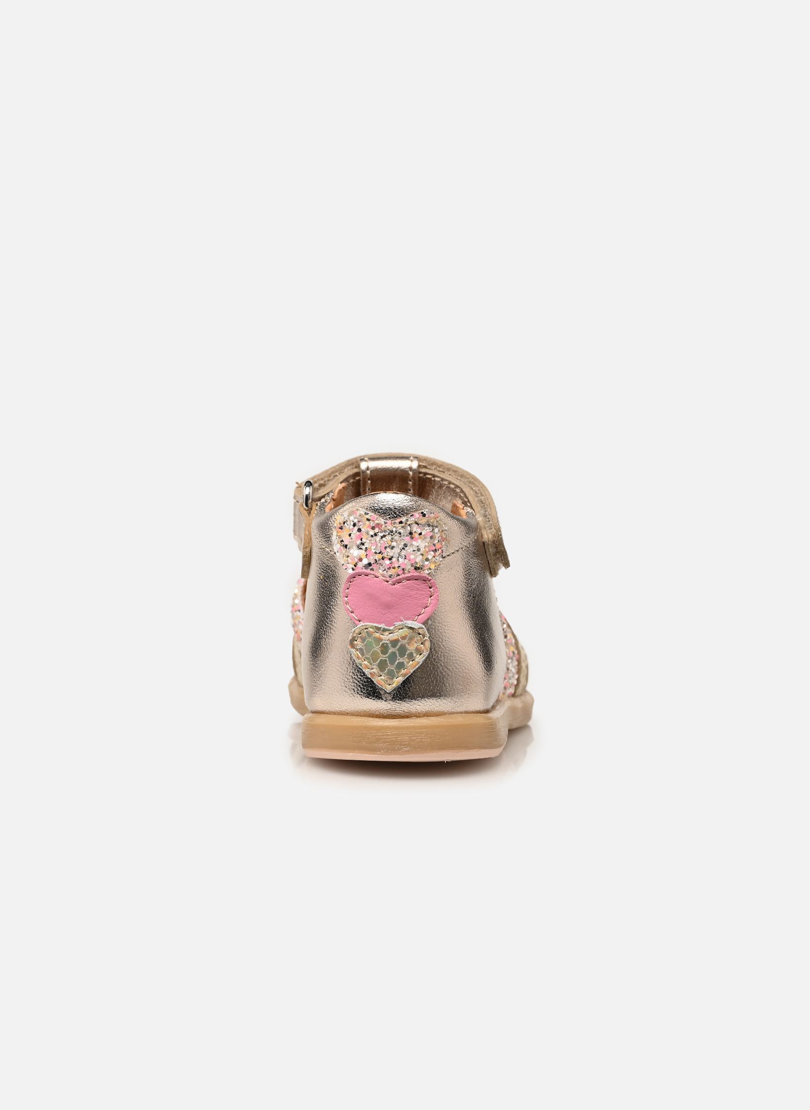 Sandalen Teriyaki meisjes zilver Babybotte Sandalen Teriyaki meisjes zilver PLATINE 1