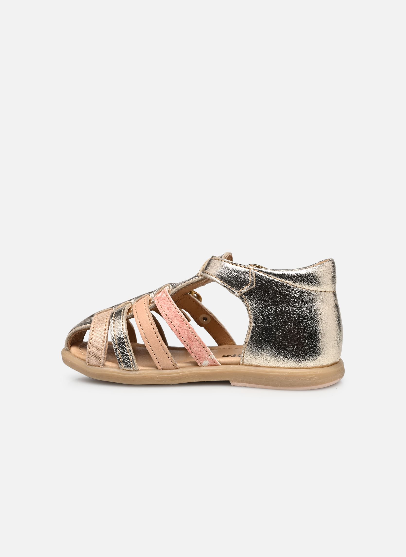 Sandales Twix fille or et bronze Babybotte Sandales Twix fille or et bronze ROSE PLATINE