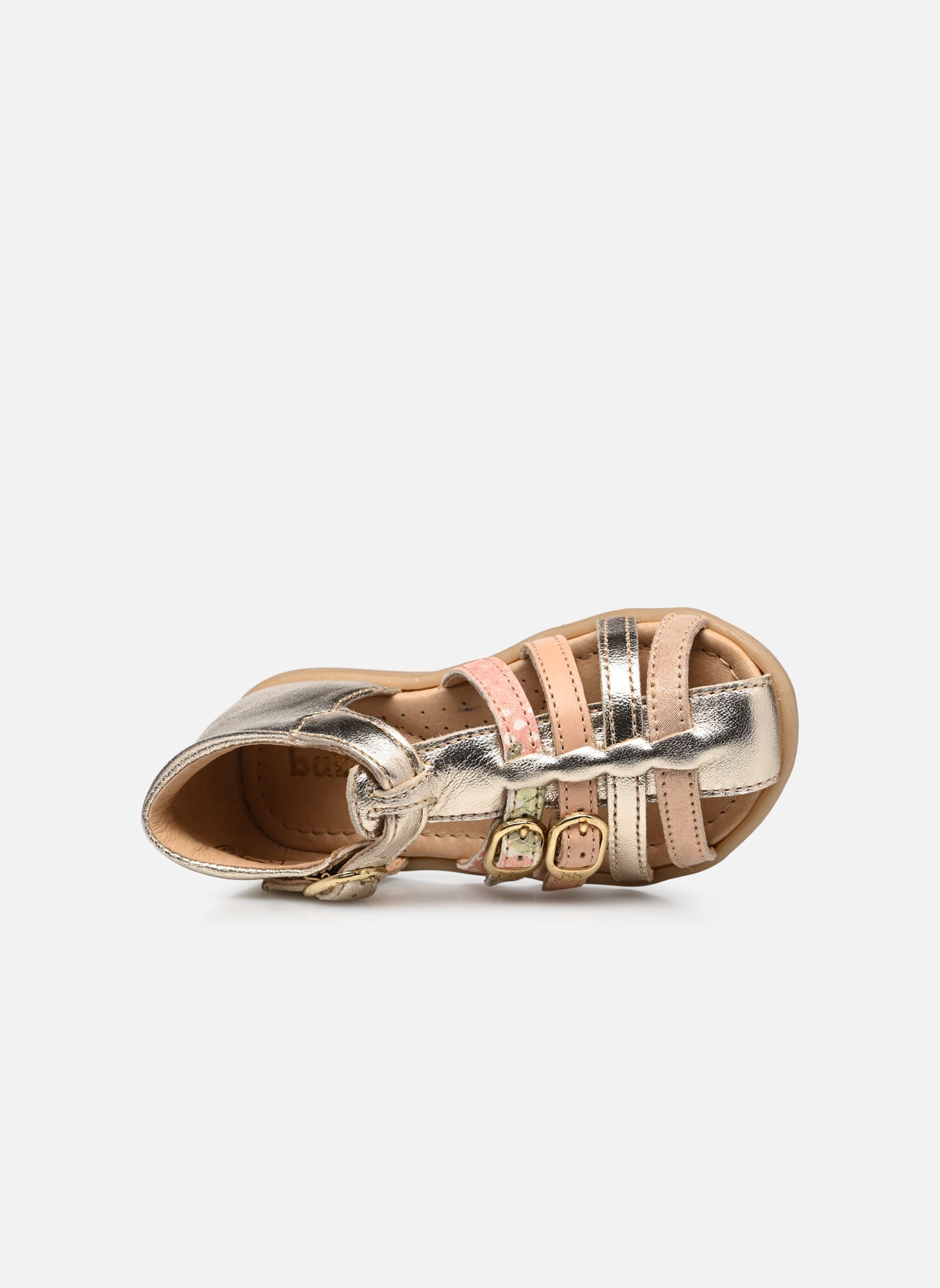 Sandales Twix fille or et bronze Babybotte Sandales Twix fille or et bronze ROSE PLATINE