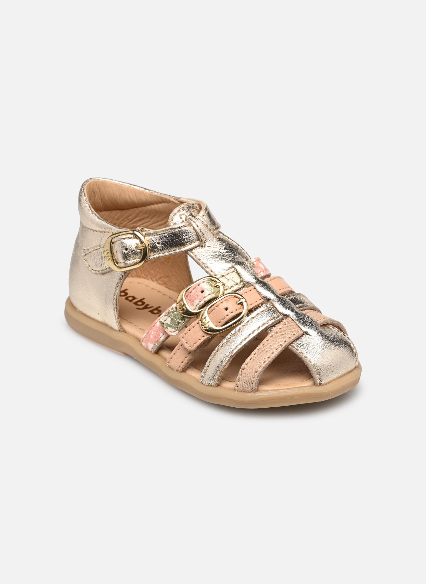 Sandales Twix fille or et bronze Babybotte Sandales Twix fille or et bronze ROSE PLATINE