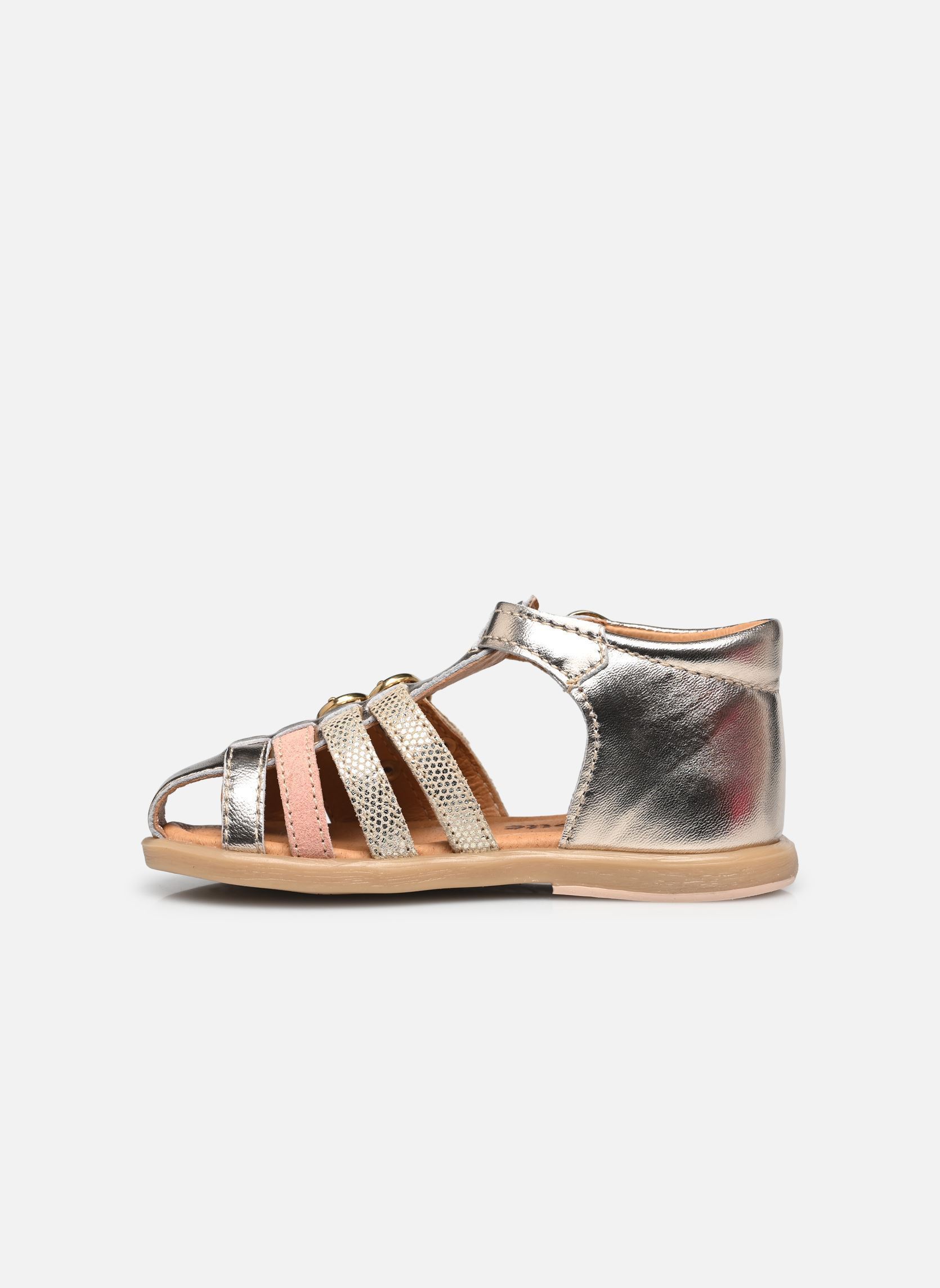 Sandales Twix fille or et bronze Babybotte Sandales Twix fille or et bronze PLATINE