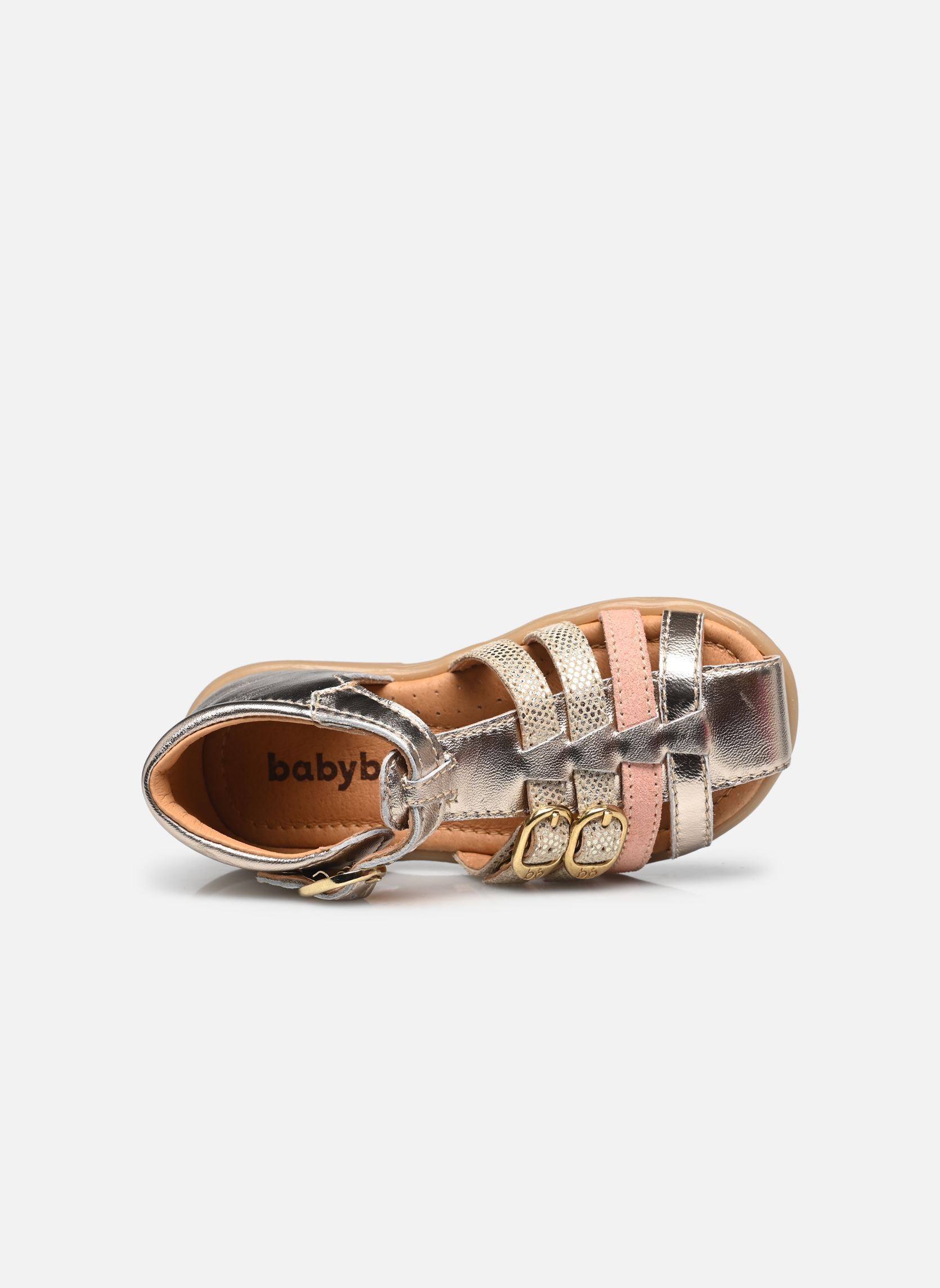 Sandales Twix fille or et bronze Babybotte Sandales Twix fille or et bronze PLATINE