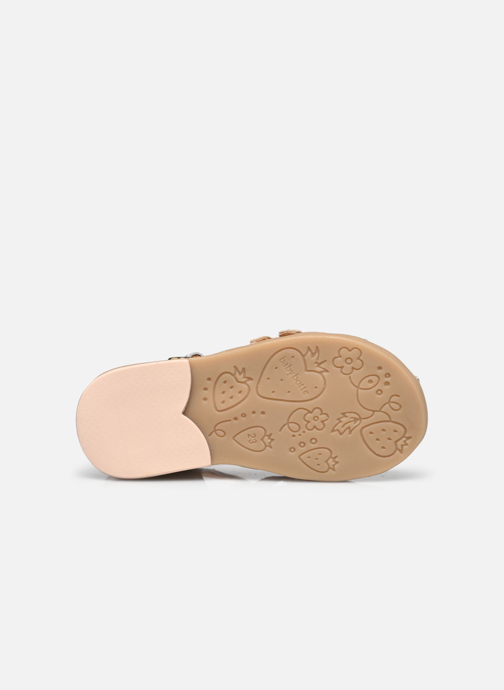Sandales Twix fille or et bronze Babybotte Sandales Twix fille or et bronze PLATINE