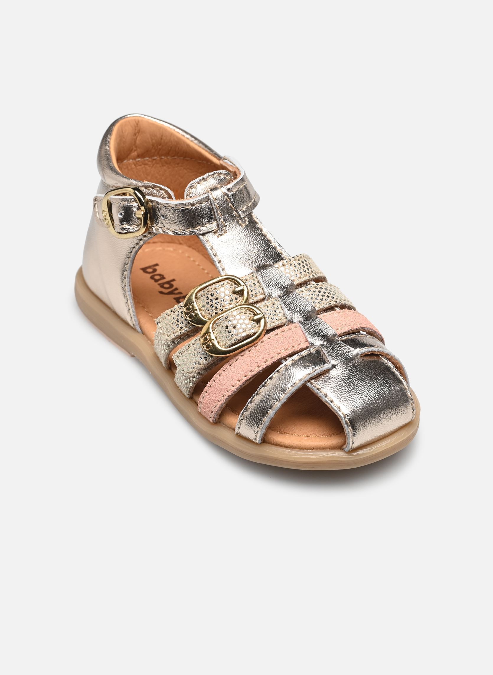 Sandales Twix fille or et bronze Babybotte Sandales Twix fille or et bronze PLATINE