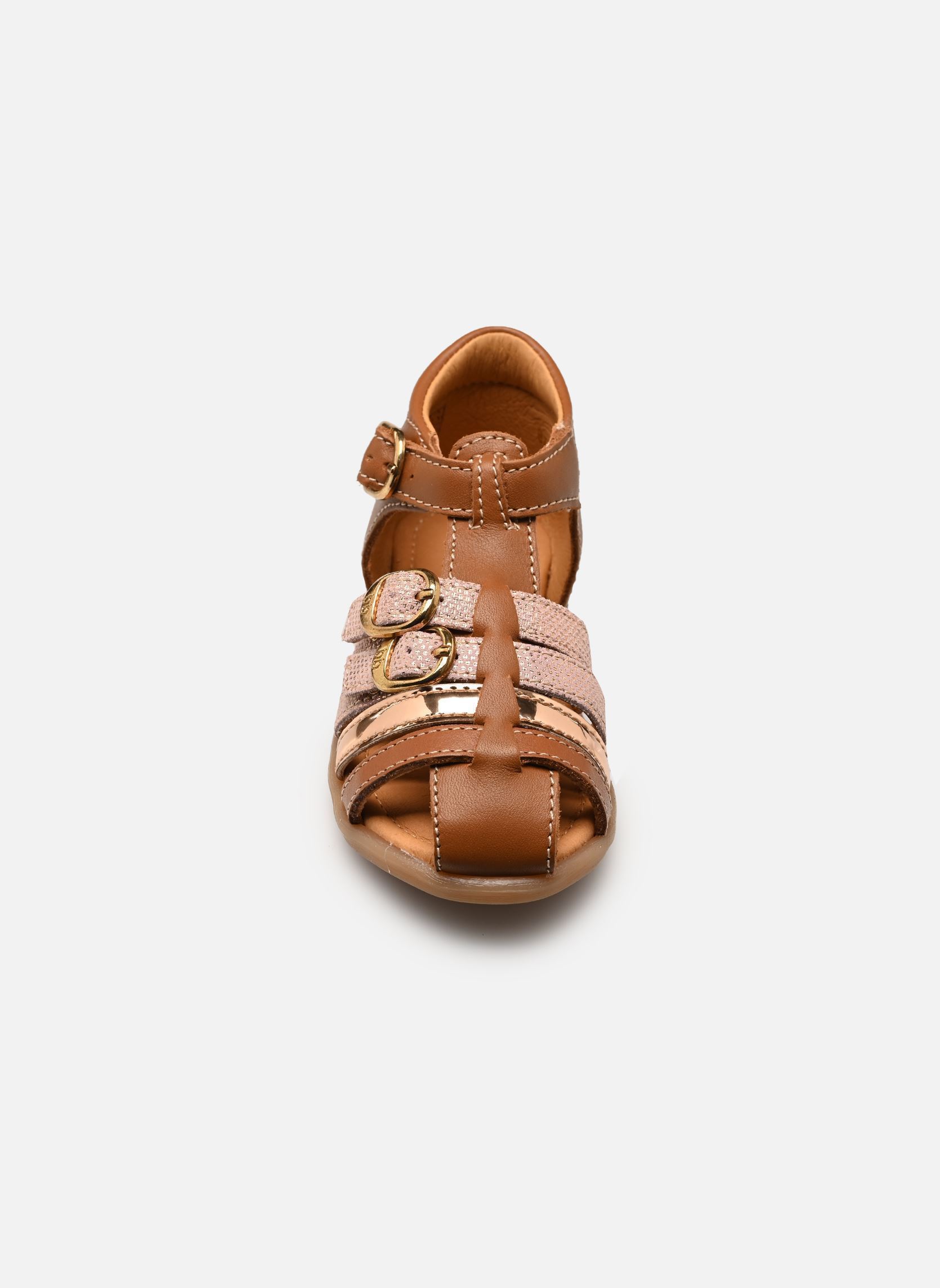 Sandales Twix fille marron Babybotte Sandales Twix fille marron COGNAC