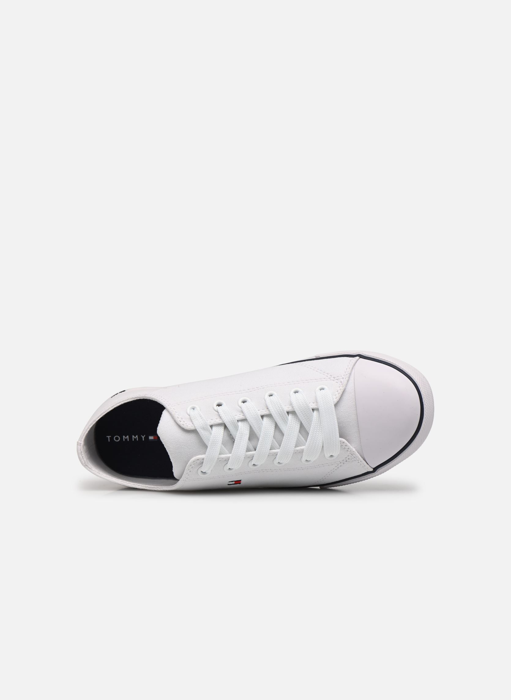 Baskets basses Low Cut Lace-Up Sneaker blanc Tommy Hilfiger Baskets basses Low Cut Lace-Up Sneaker blanc White