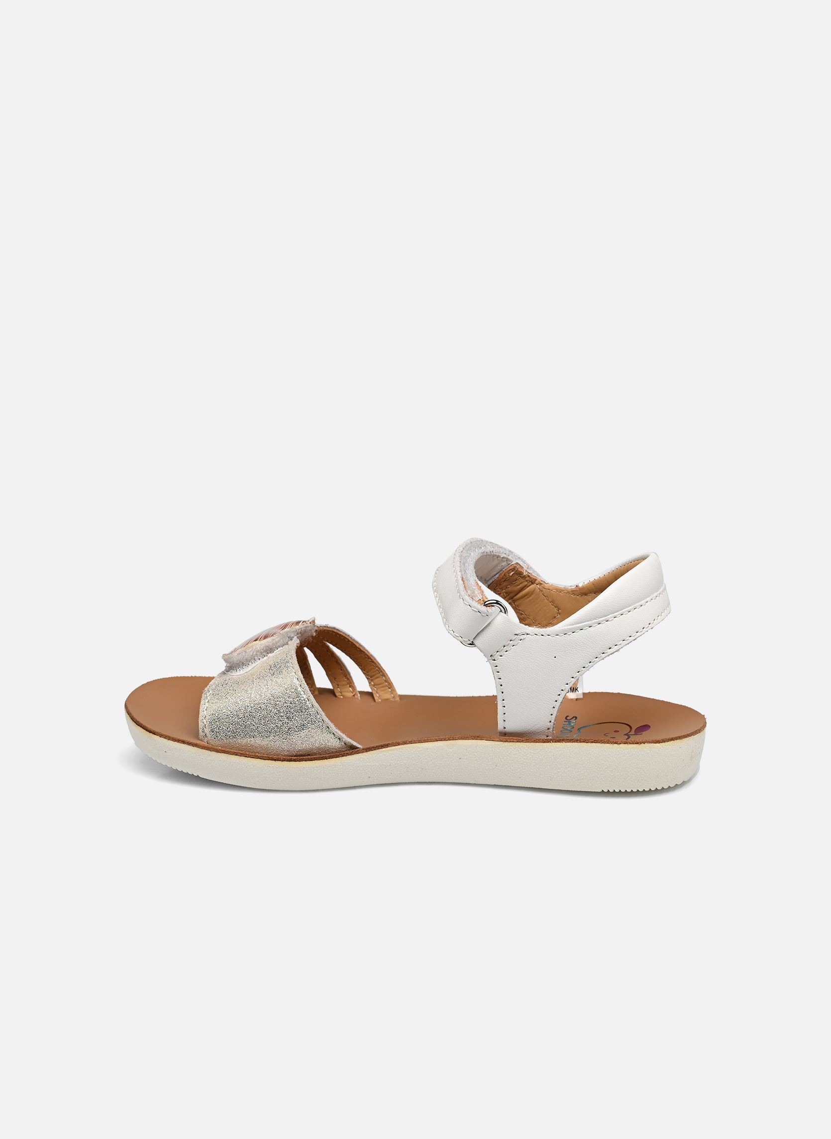 Sandales Goa Multi fille multicolore Shoo Pom Sandales Goa Multi fille multicolore WHITE PLATINE-METAL