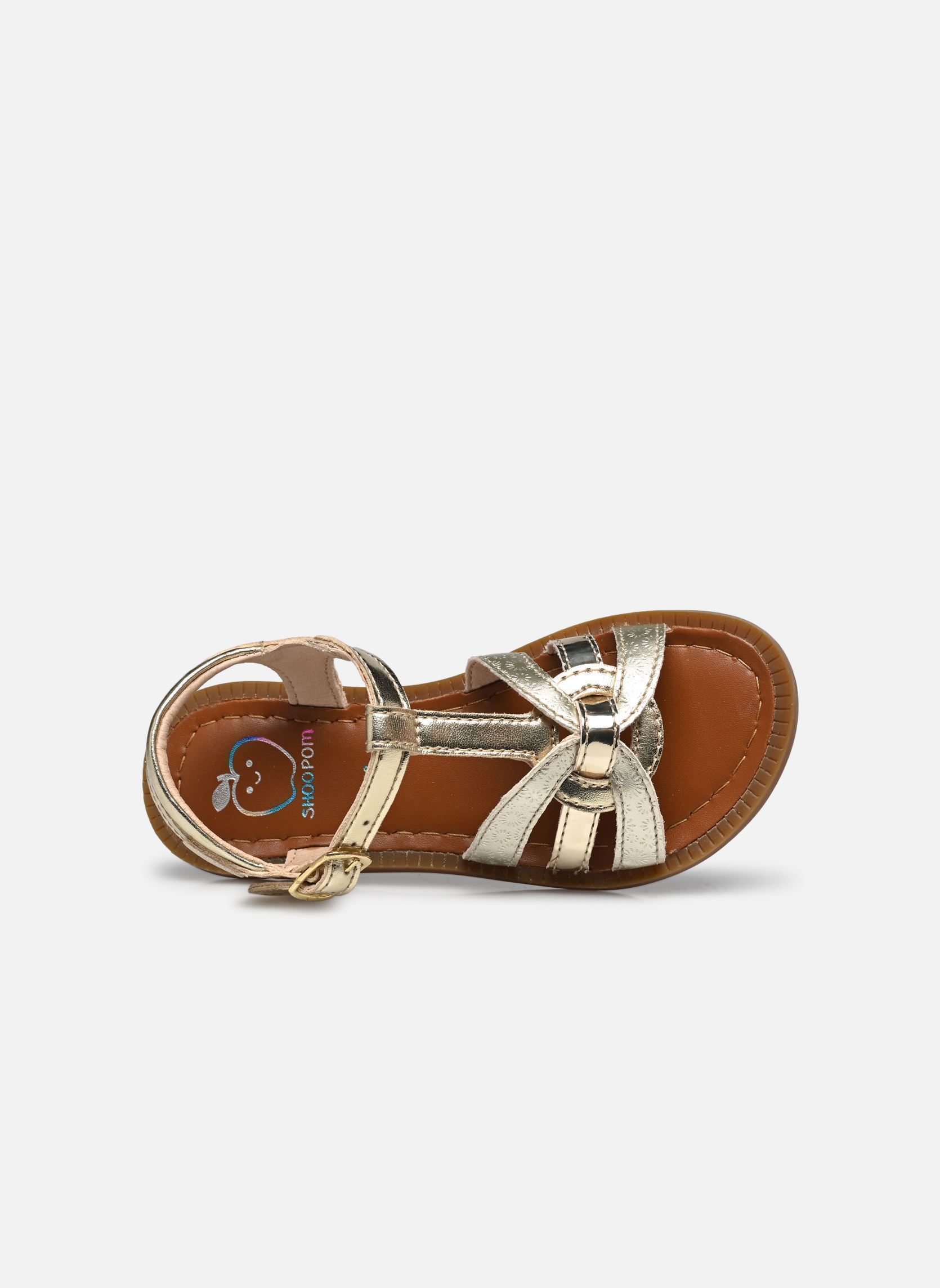 Sandales Solar Buckle fille or et bronze Shoo Pom Sandales Solar Buckle fille or et bronze PLATINE 2