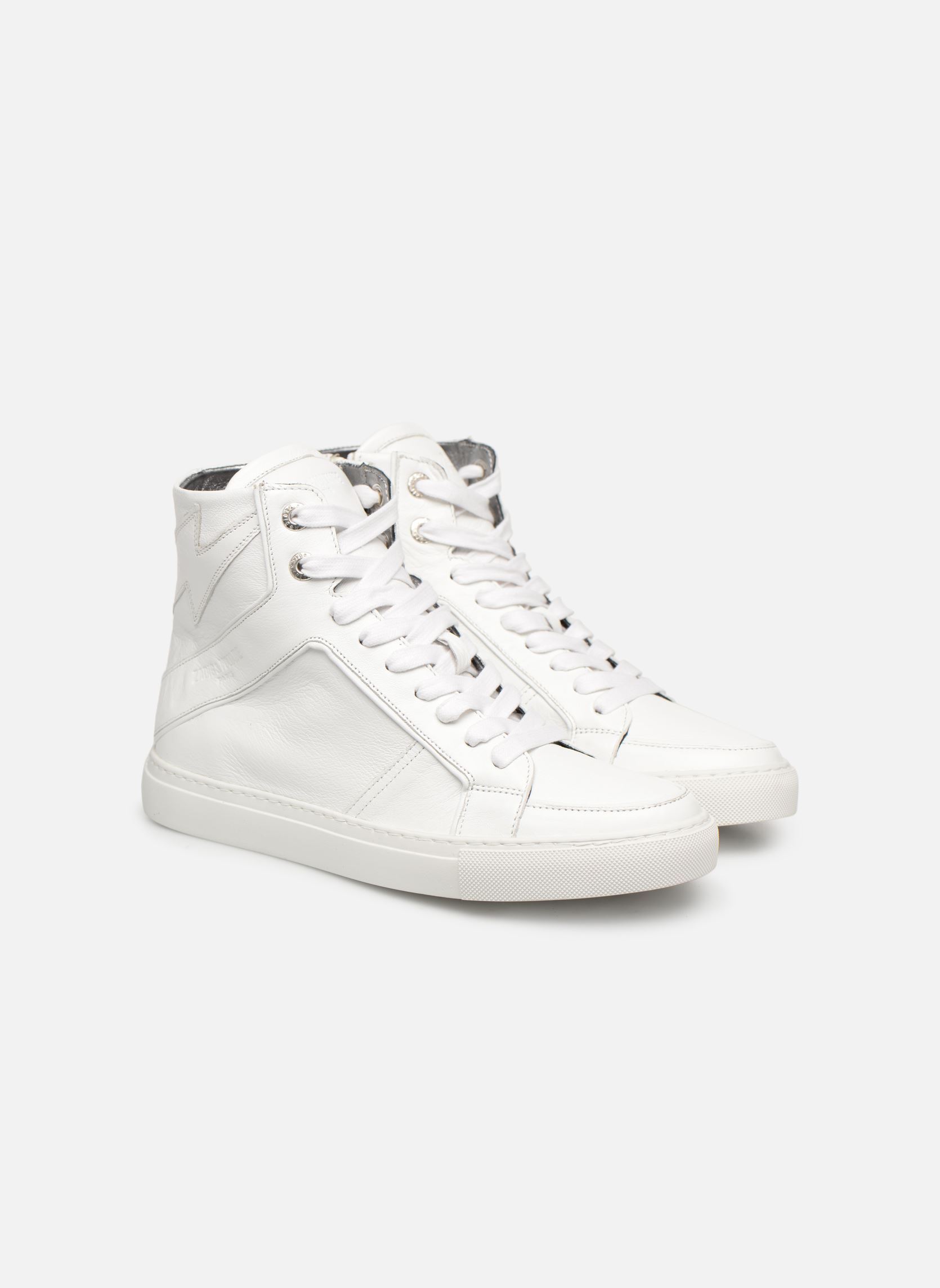 Baskets montantes ZV1747 High Fla femme blanc Zadig & Voltaire Baskets montantes ZV1747 High Fla femme blanc Blanc
