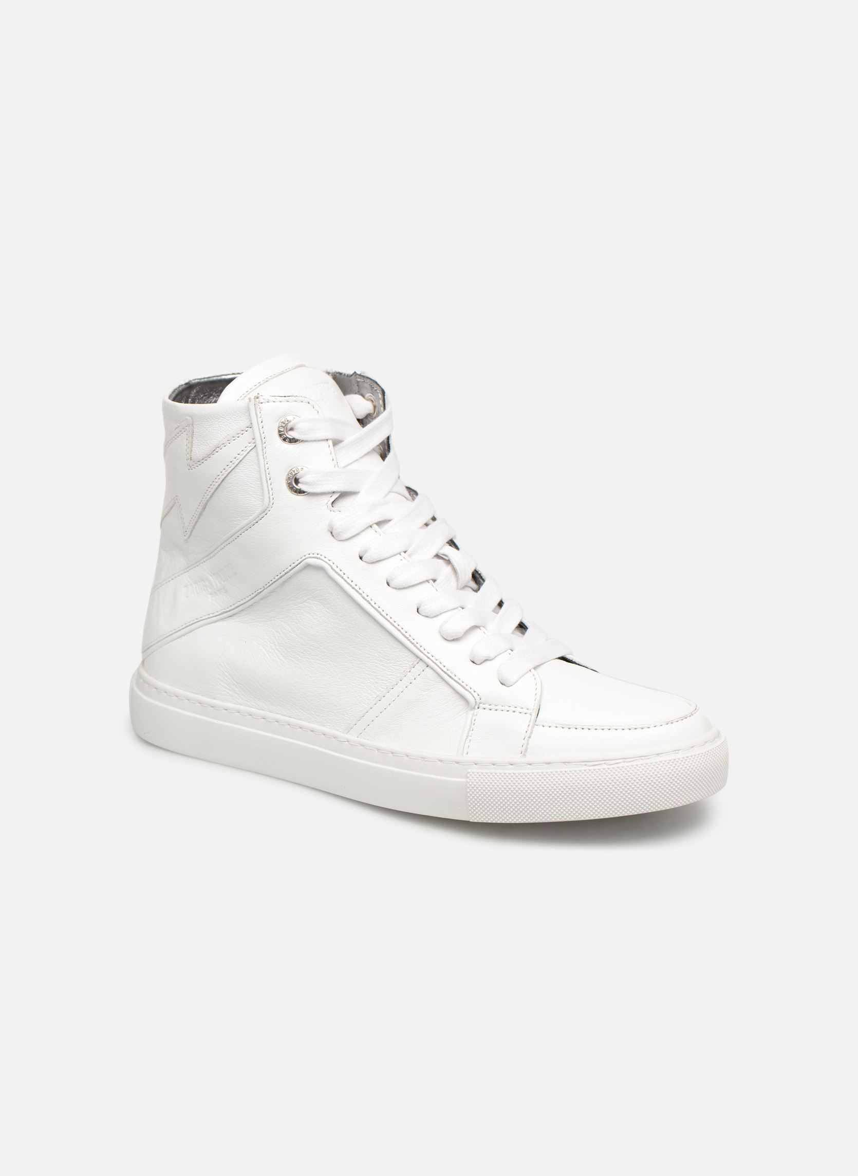Baskets montantes ZV1747 High Fla femme blanc Zadig & Voltaire Baskets montantes ZV1747 High Fla femme blanc Blanc