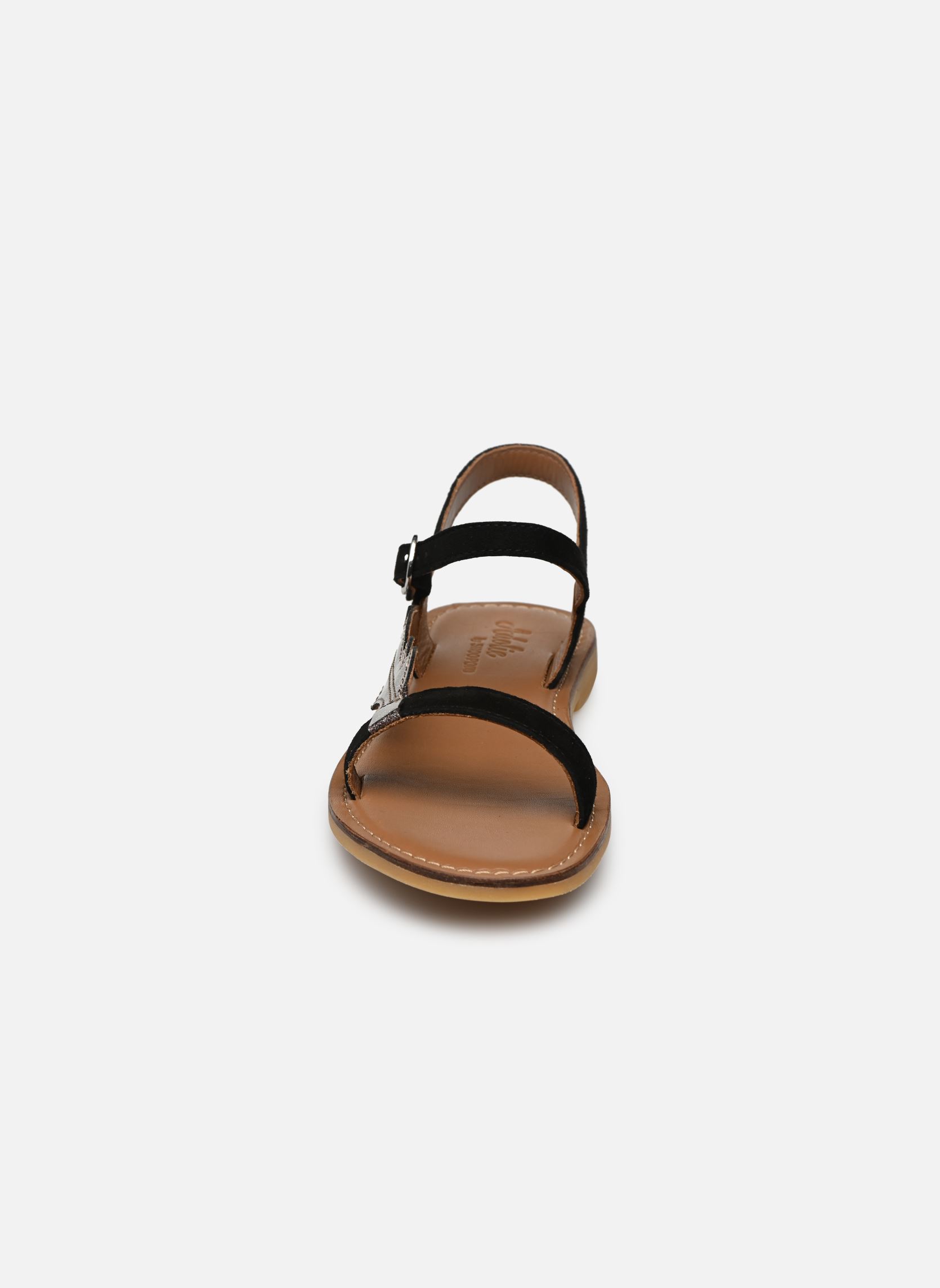 Sandalen Lazar Feather meisjes zwart Adolie Sandalen Lazar Feather meisjes zwart BLACK - OXY
