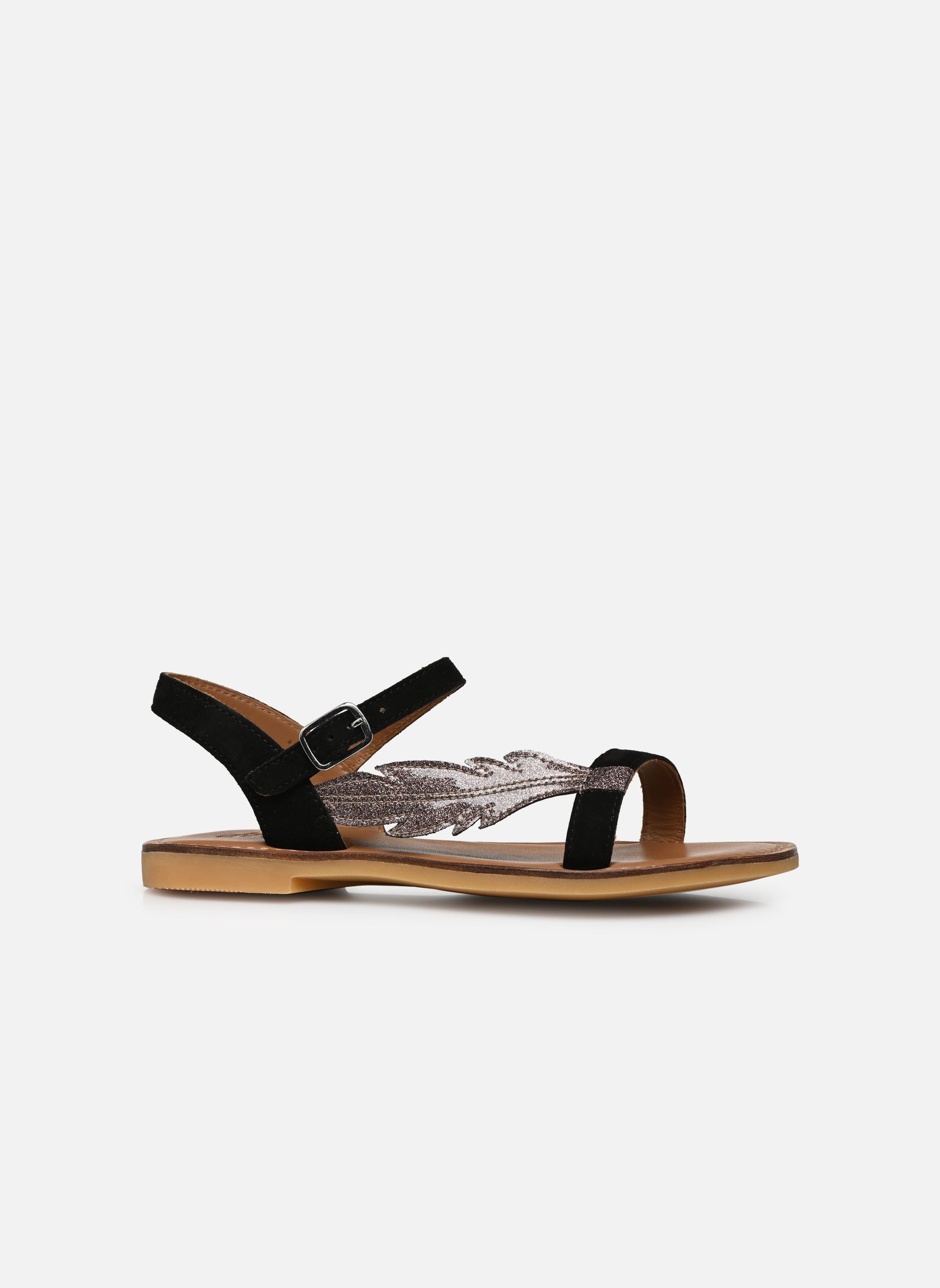 Sandalen Lazar Feather meisjes zwart Adolie Sandalen Lazar Feather meisjes zwart BLACK - OXY