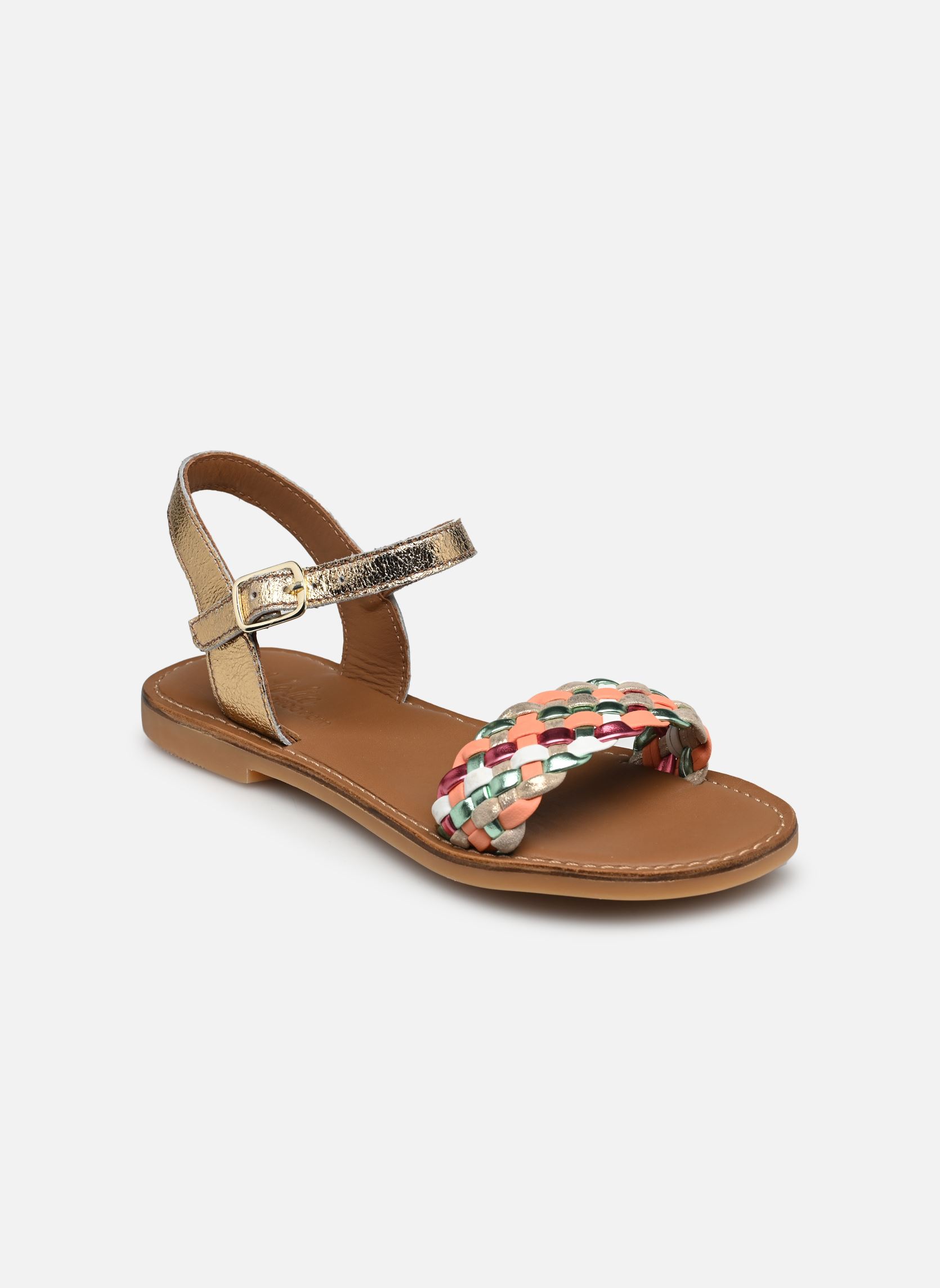 Sandales Lazar Kate fille or et bronze Adolie Sandales Lazar Kate fille or et bronze GLITTER / PLATINE