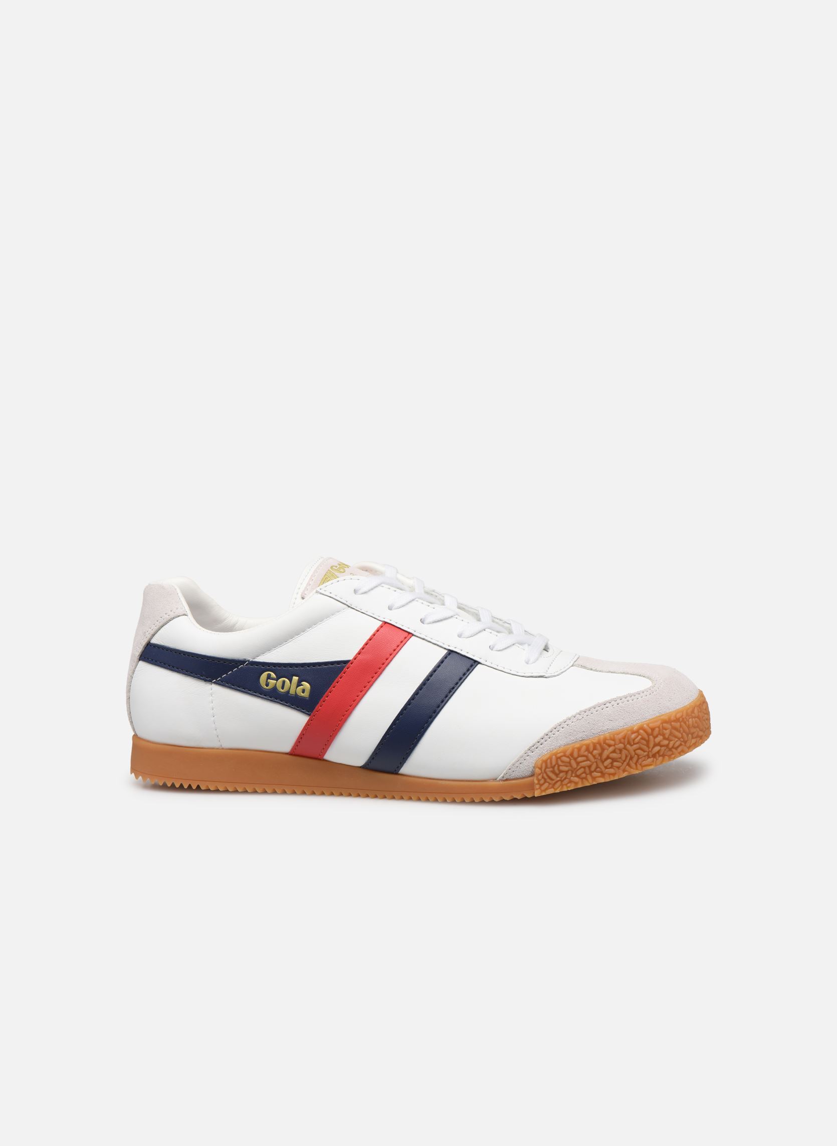 Niedrige Sneaker Harrier Leather herren weiß Gola Niedrige Sneaker Harrier Leather herren weiß WhiteNavyRed