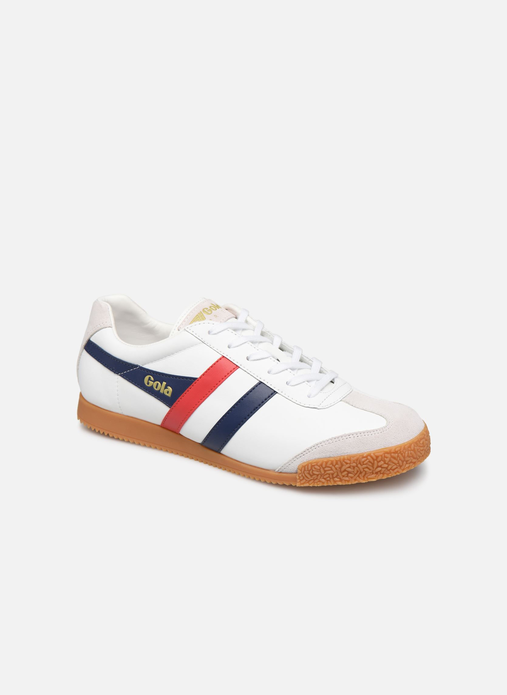 Niedrige Sneaker Harrier Leather herren weiß Gola Niedrige Sneaker Harrier Leather herren weiß WhiteNavyRed