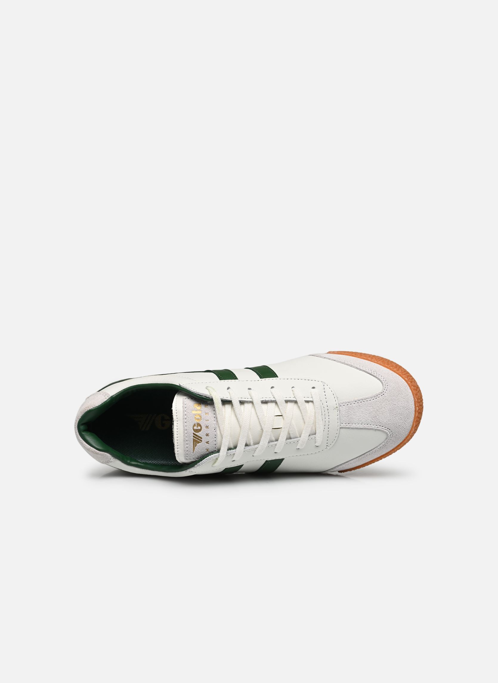 Baskets basses Harrier Leather homme blanc Gola Baskets basses Harrier Leather homme blanc WHITE/GREEN/GREEN