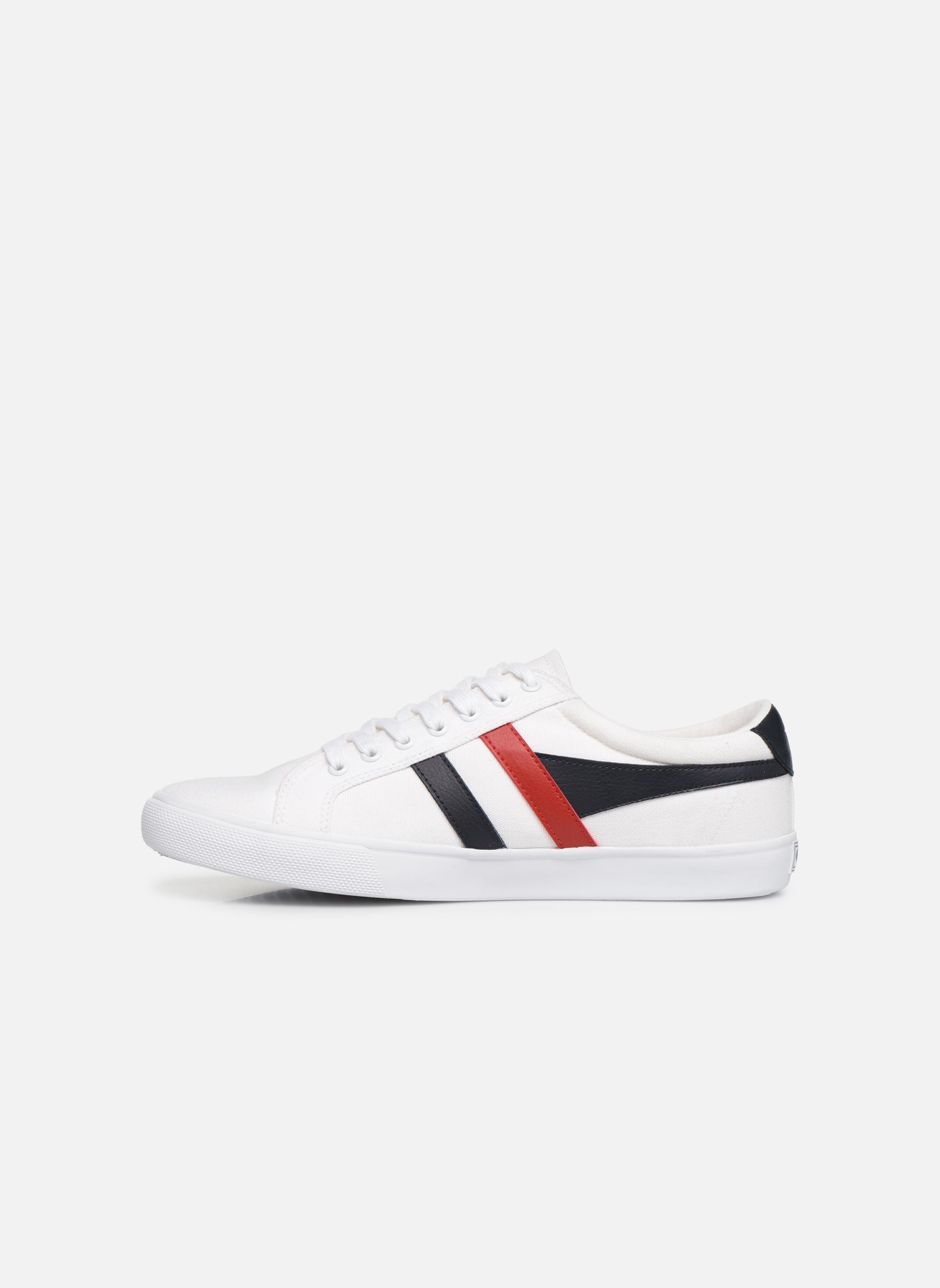 Leinen-Sneaker Varsity herren weiß Gola Leinen-Sneaker Varsity herren weiß WHITE/NAVY/RED
