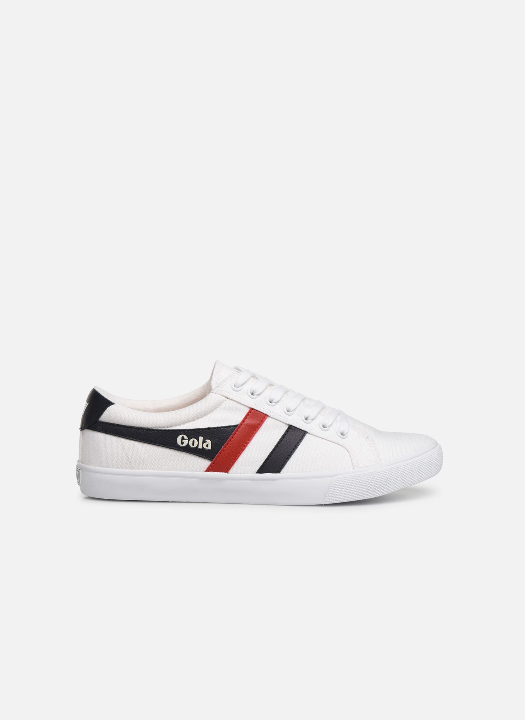 Leinen-Sneaker Varsity herren weiß Gola Leinen-Sneaker Varsity herren weiß WHITE/NAVY/RED