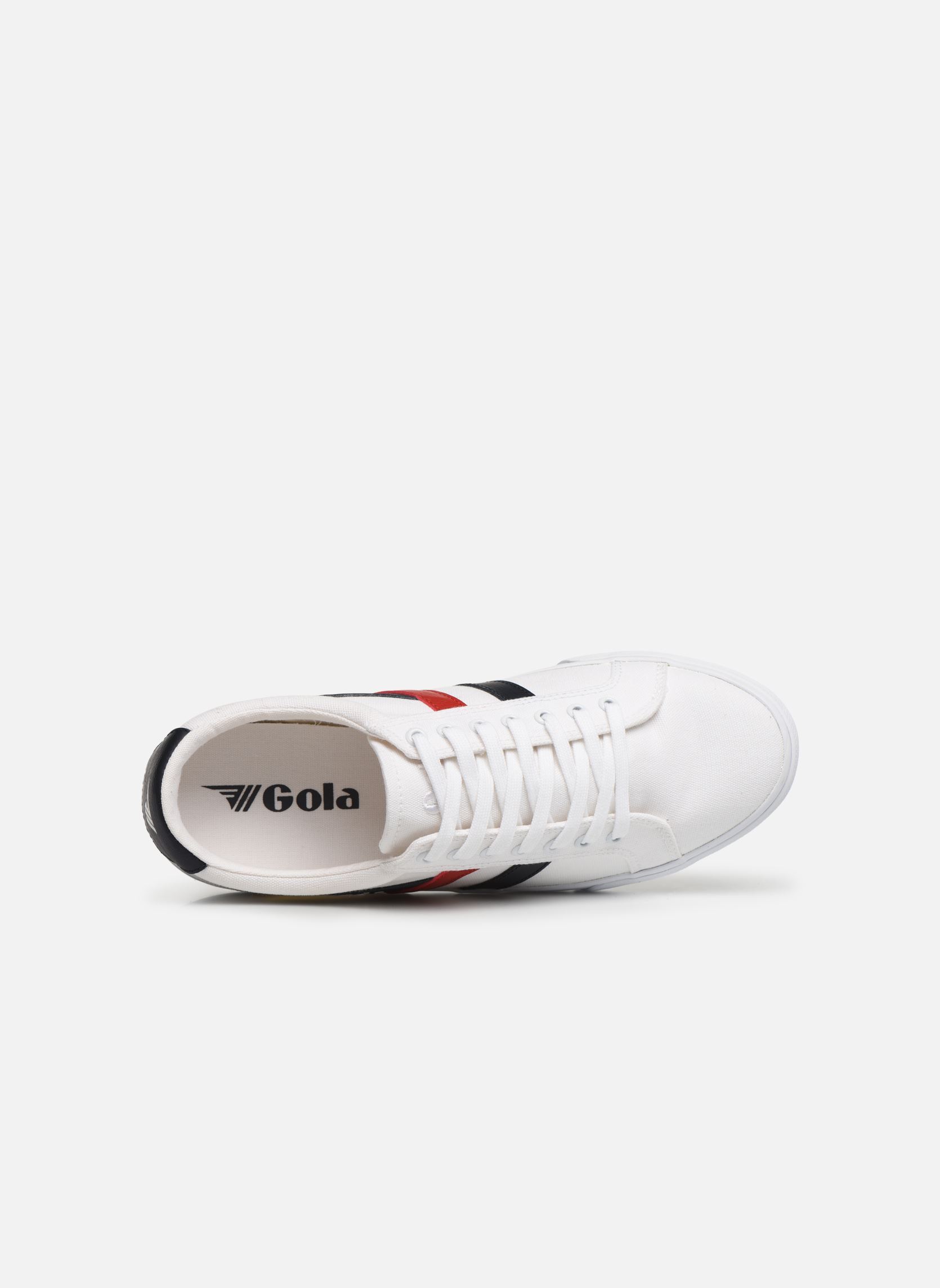 Leinen-Sneaker Varsity herren weiß Gola Leinen-Sneaker Varsity herren weiß WHITE/NAVY/RED