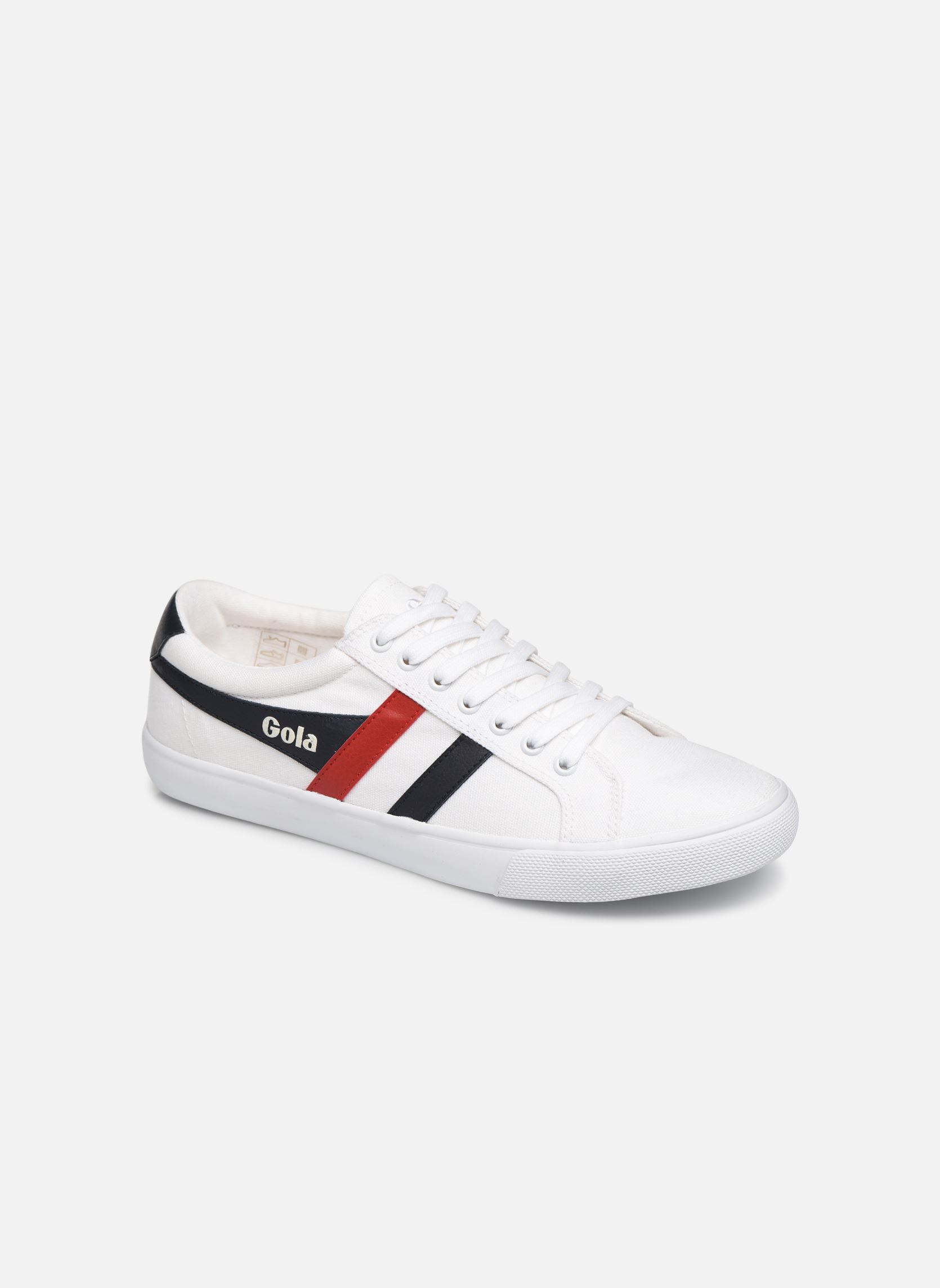 Leinen-Sneaker Varsity herren weiß Gola Leinen-Sneaker Varsity herren weiß WHITE/NAVY/RED