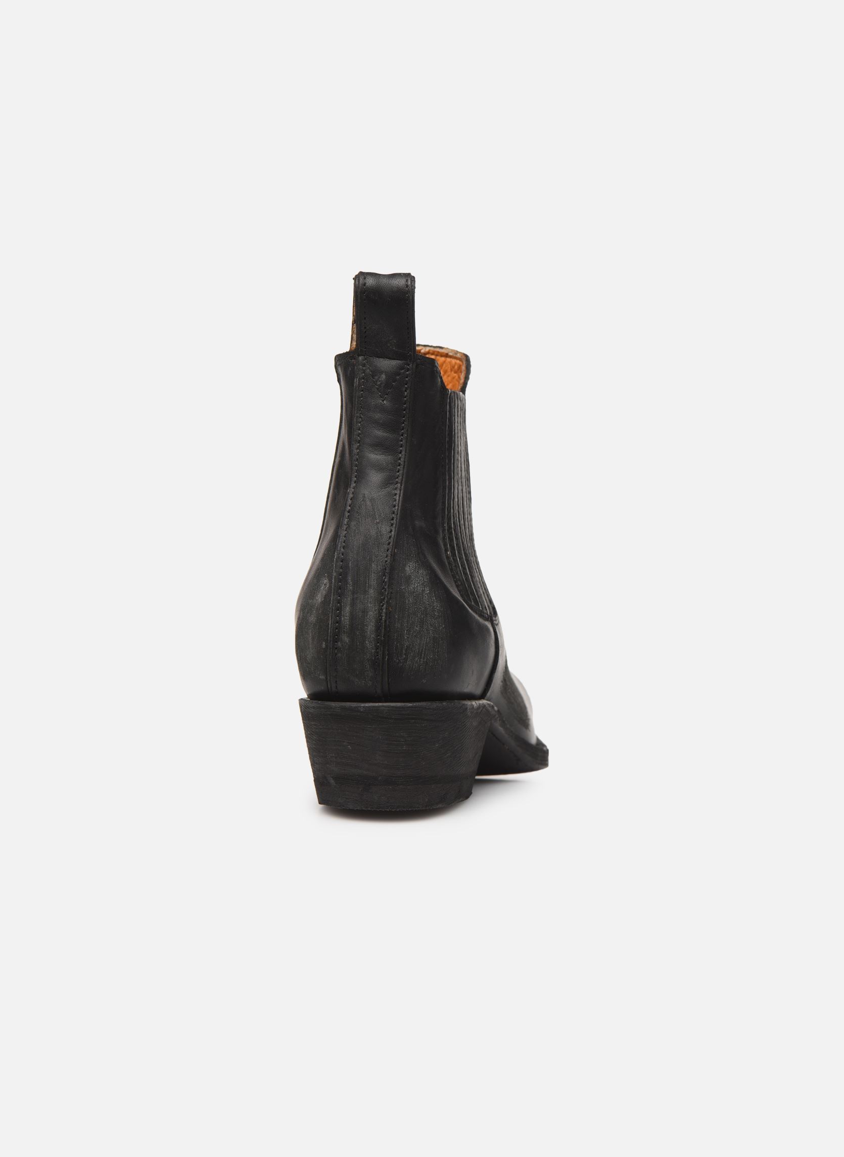Botines tipo vaquero Estudio Bis mujer negro Mexicana Botines tipo vaquero Estudio Bis mujer negro BLACK RANCHERO COWHIDE