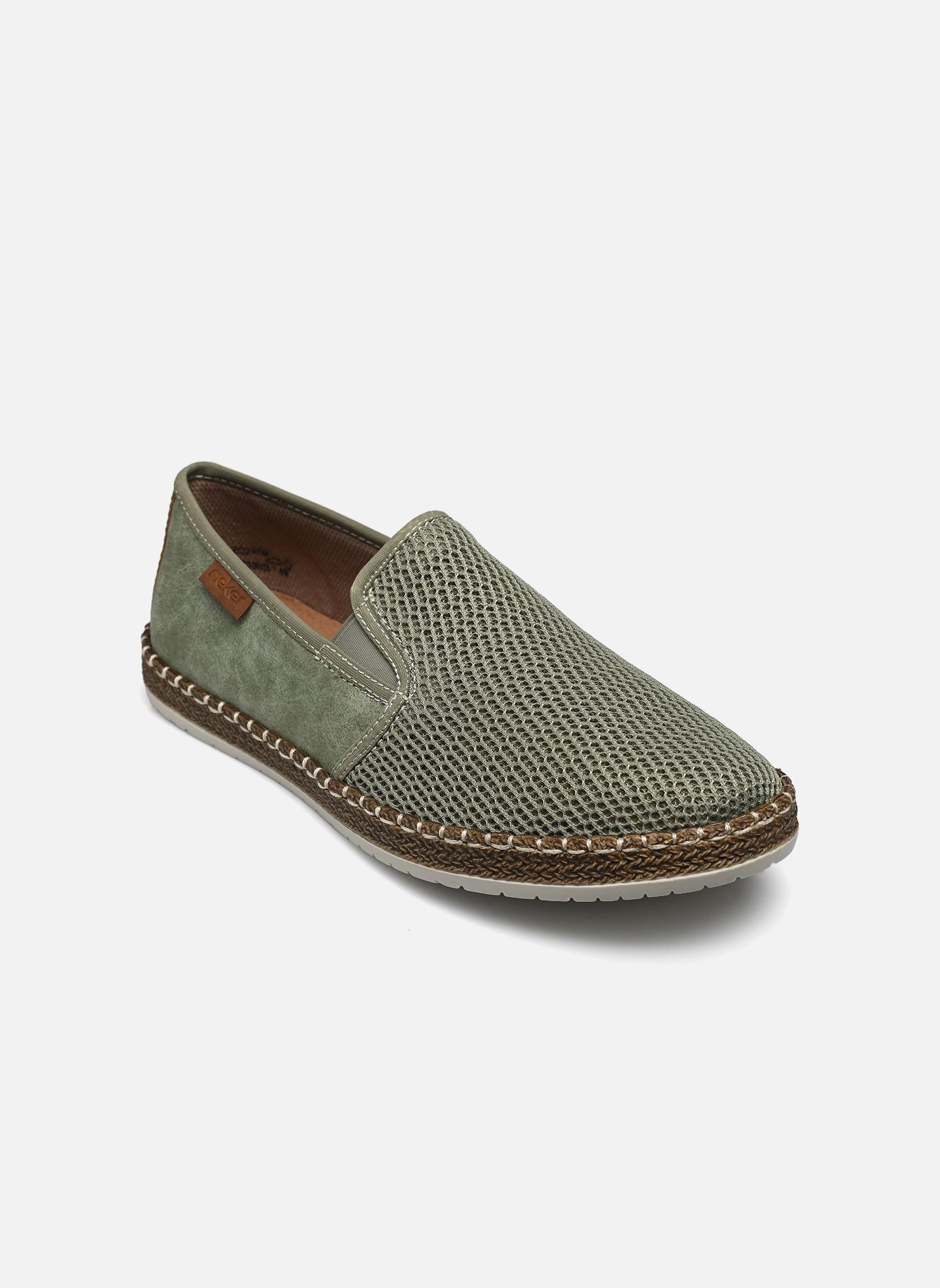 Rieker Mocassins Espadrilles Ivain 5265 homme vert Sarenza France